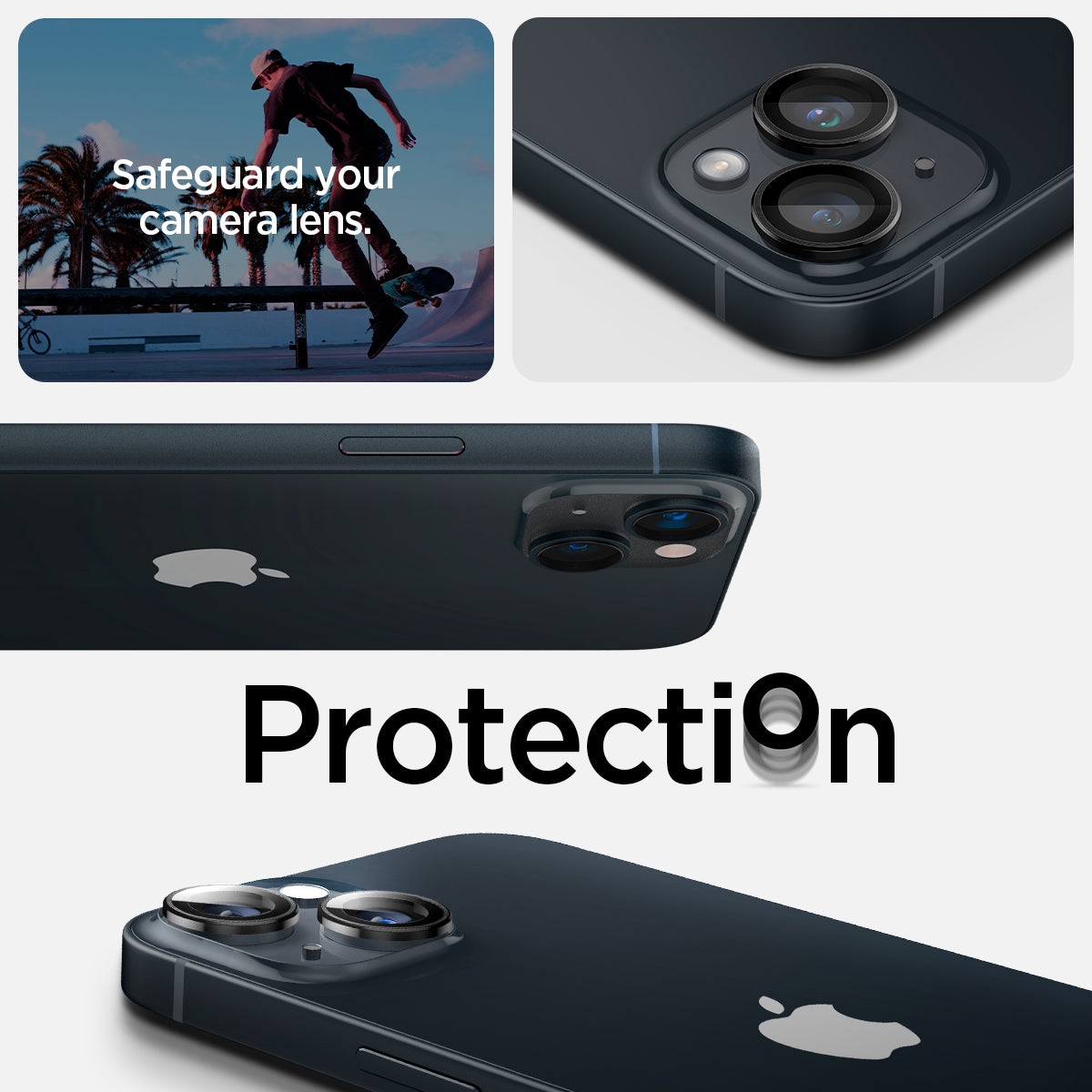 AGL05213 - iPhone 14 / 14 Plus Optik Pro Lens Protector in black safeguard your camera lens. Protection.