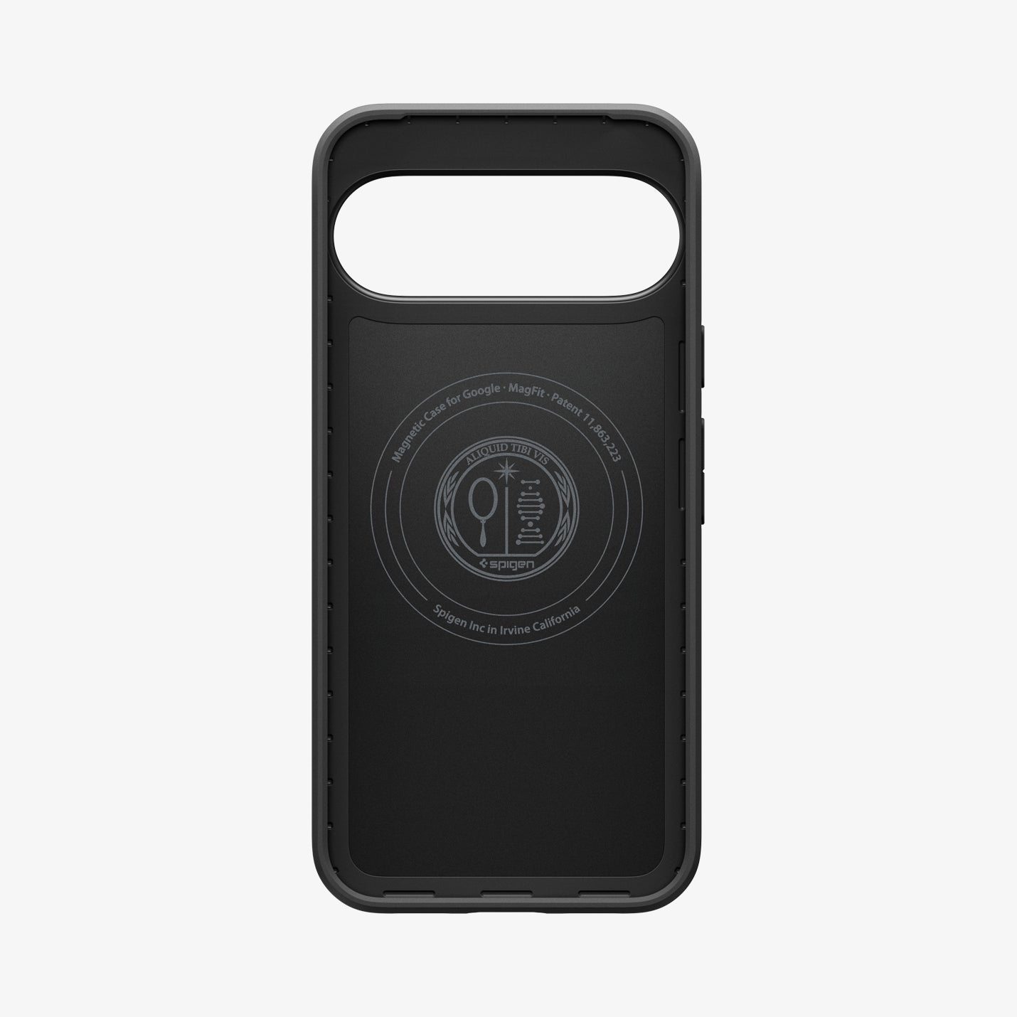 ACS09699 - Pixel 10, Pixel 10 Pro Thin Fit (MagFit) in black showing the back
