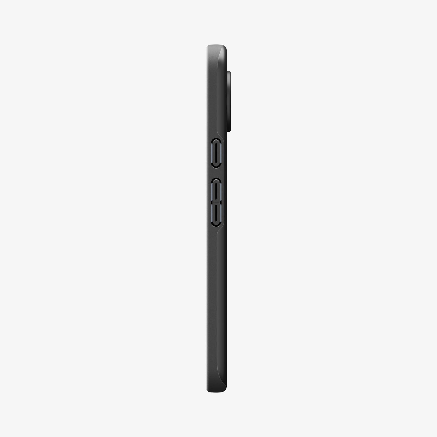 ACS09699 - Pixel 10, Pixel 10 Pro Thin Fit (MagFit) in black showing the side
