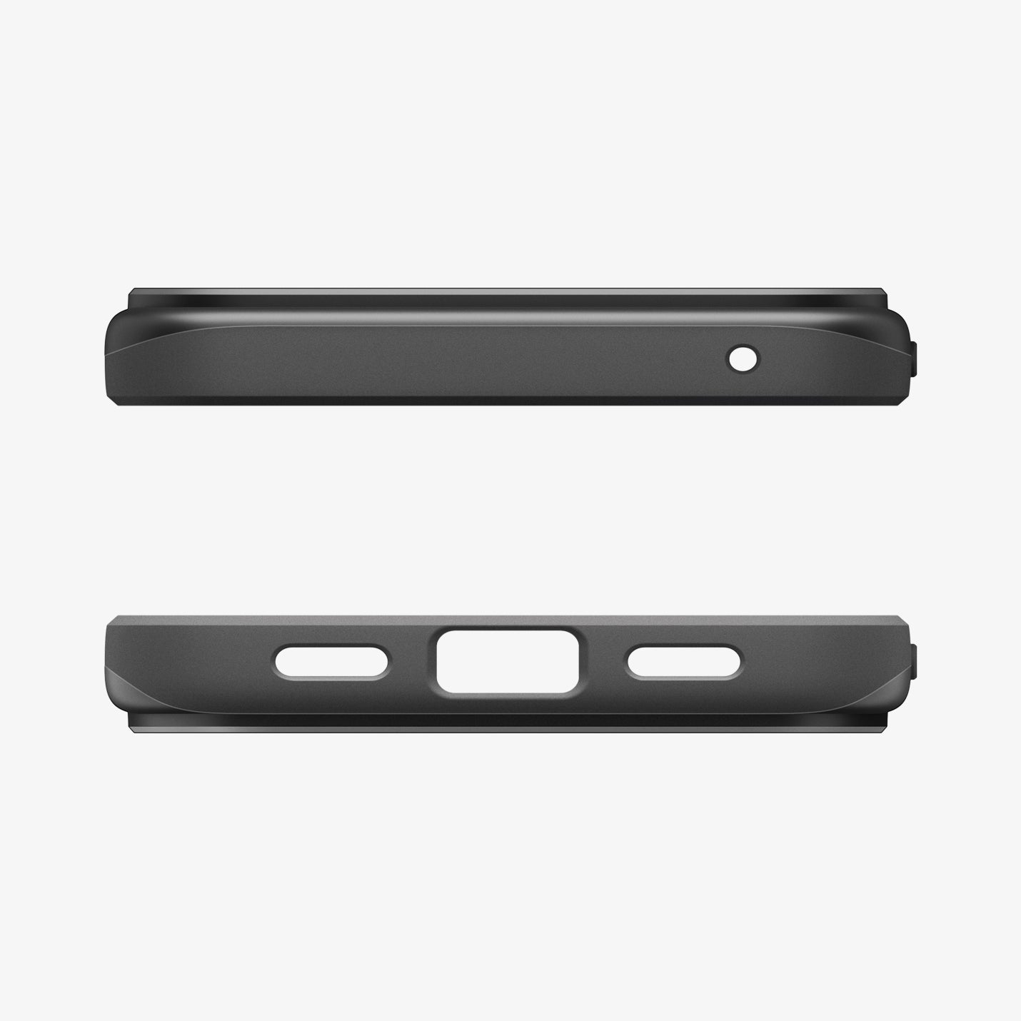 ACS09699 - Pixel 10, Pixel 10 Pro Thin Fit (MagFit) in black showing the top and bottom of case