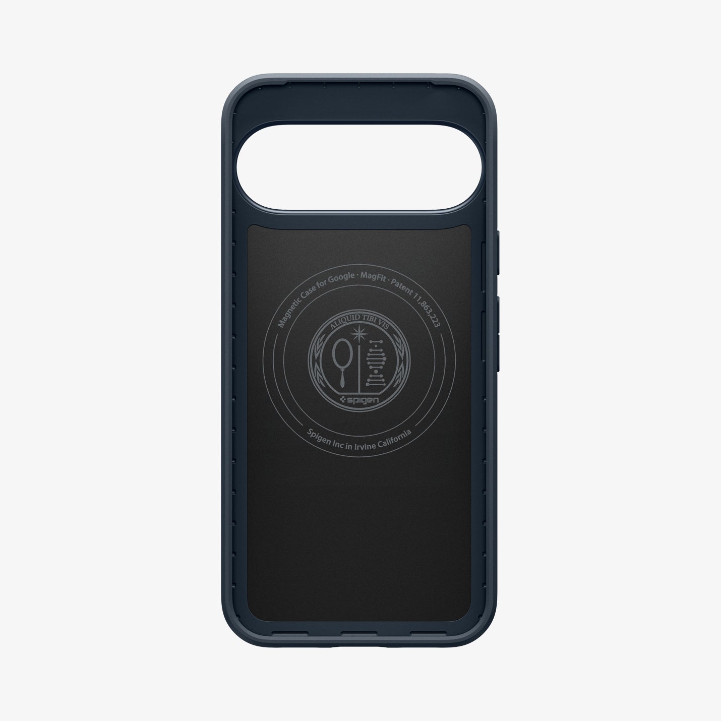 ACS09700 - Pixel 10, Pixel 10 Pro Thin Fit (MagFit) in Metal Slate showing the back