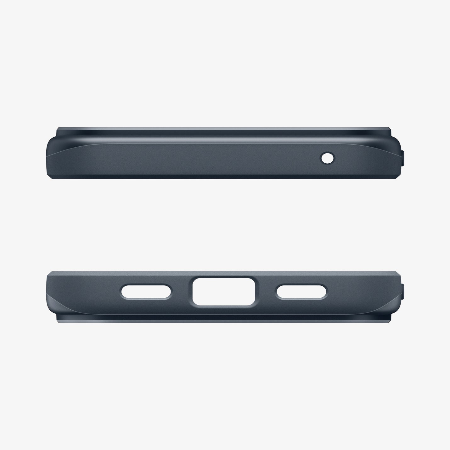 ACS09700 - Pixel 10, Pixel 10 Pro Thin Fit (MagFit) in Metal Slate showing the top and bottom of case