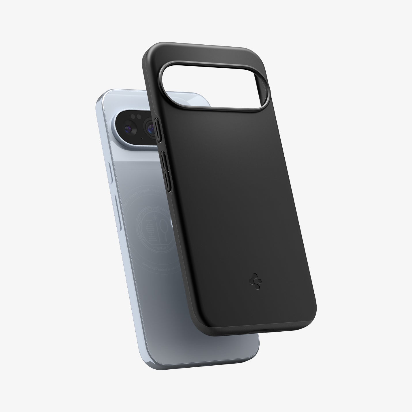 ACS09722 - Pixel 10 Pro XL Thin Fit (MagFit) in black showing the sides, partial front and back