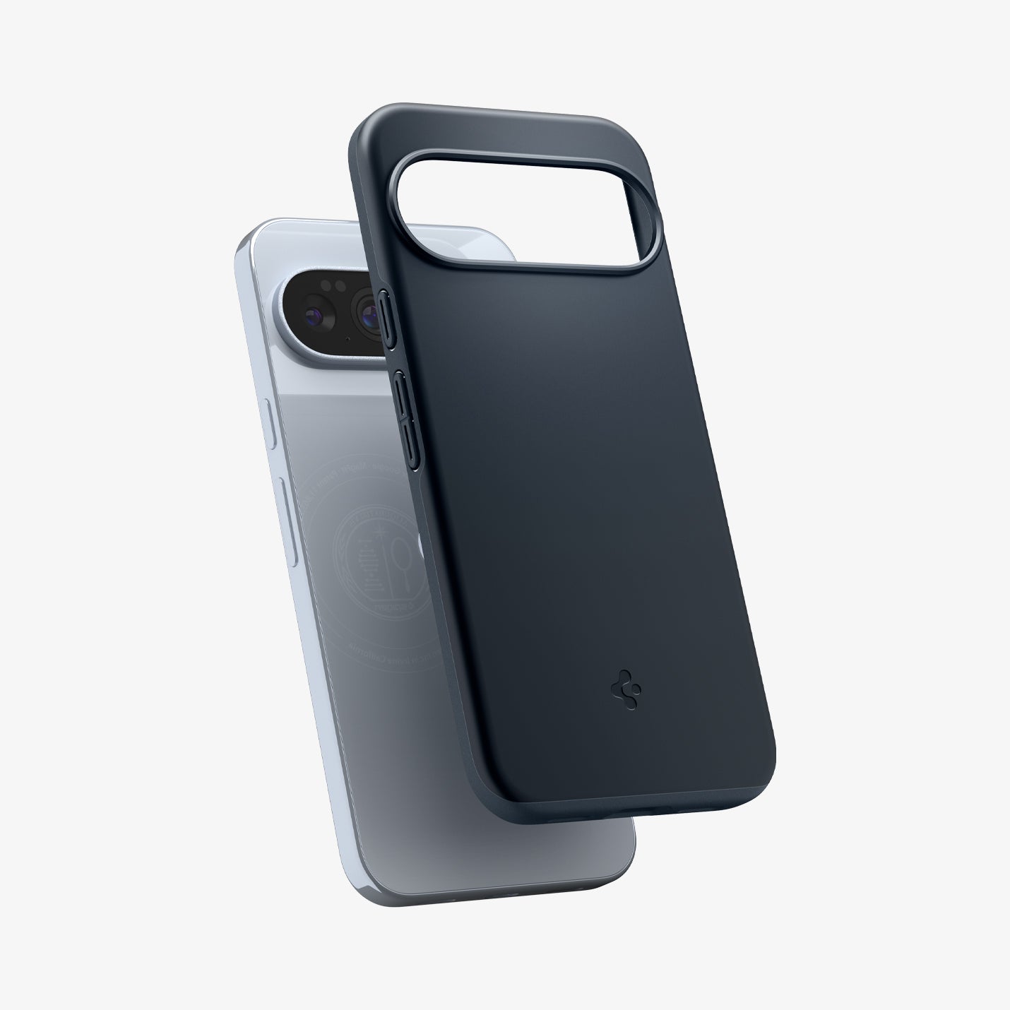 ACS09723 - Pixel 10 Pro XL Thin Fit (MagFit) in Metal Slate showing the sides, partial front and back