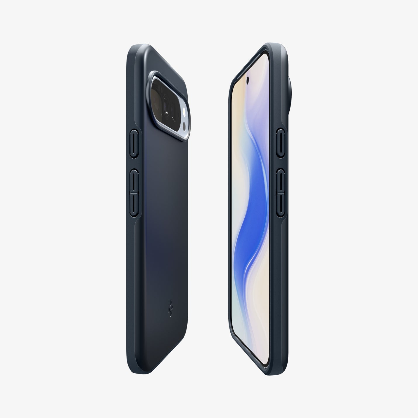 ACS09723 - Pixel 10 Pro XL Thin Fit (MagFit) in Metal Slate showing the sides, partial front and back