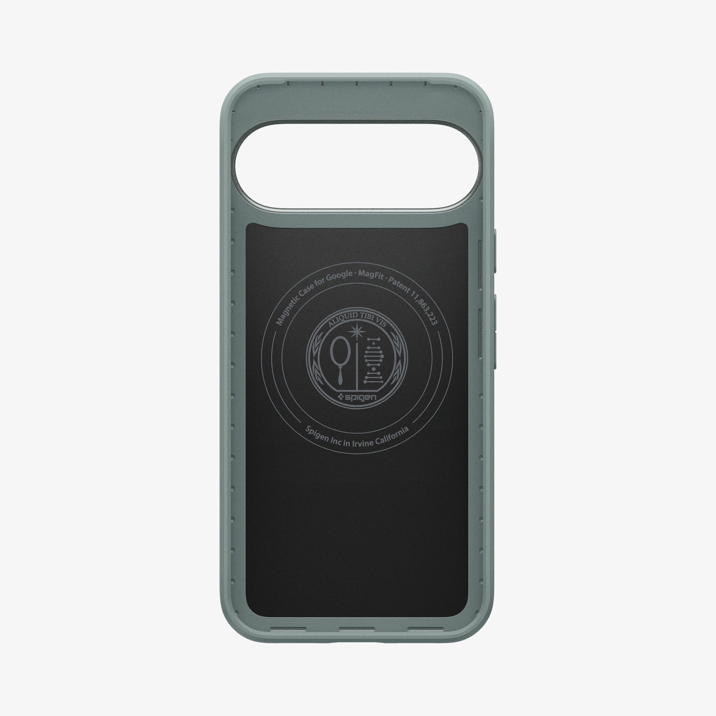 ACS09724 - Pixel 10 Pro XL Thin Fit (MagFit) in Sage Green showing the back