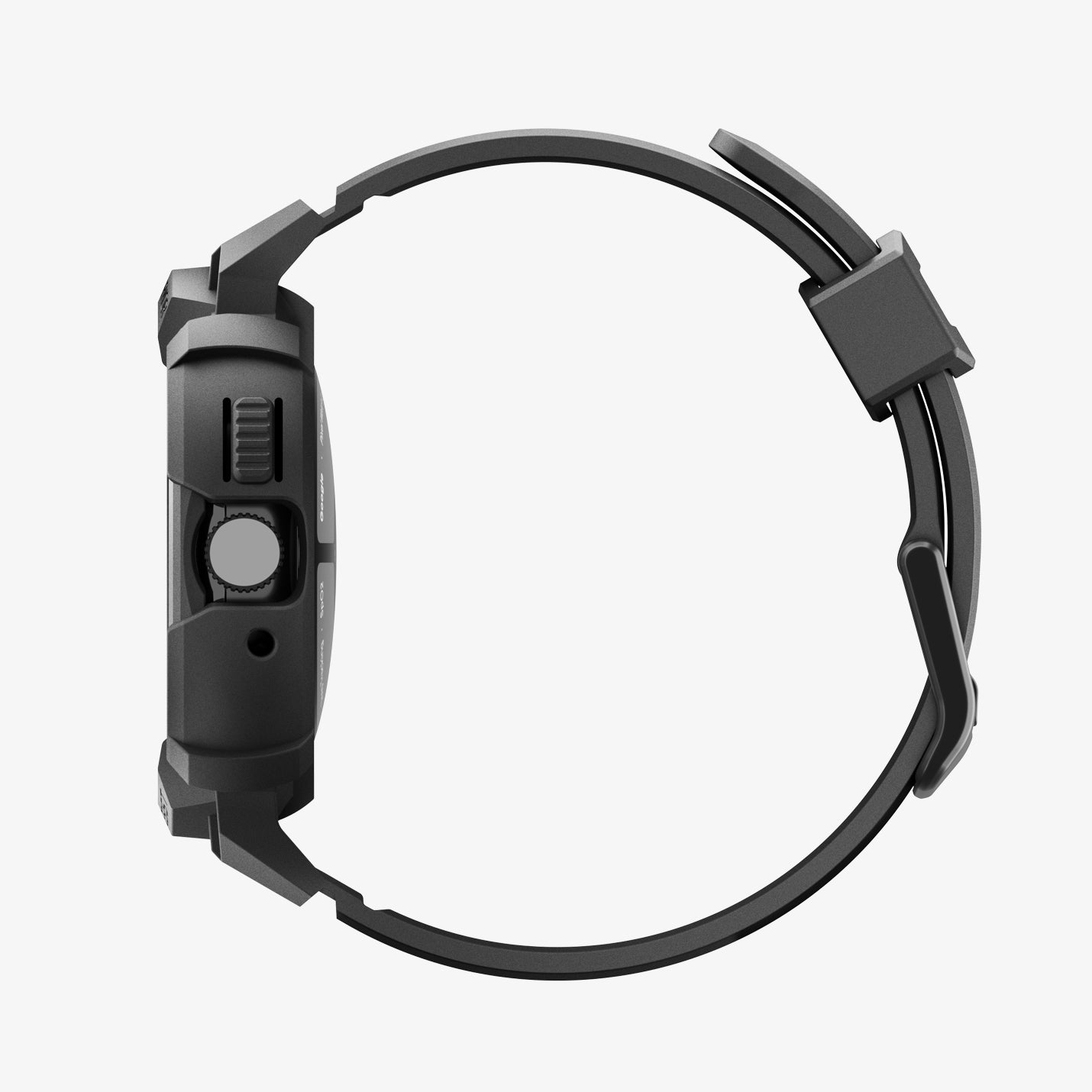ACS09489 - GWdde Band Rugged Armor Pro in black showing the side