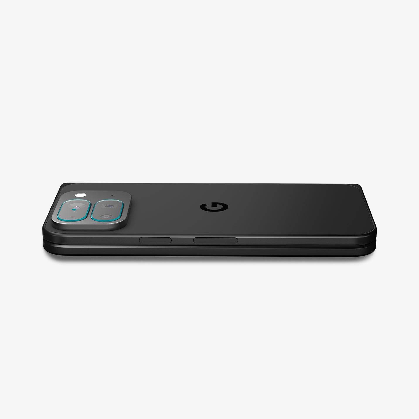 AGL09664 - Pixel 10 Pro Fold Optik EZ Fit Lens Protector showing the back, partial side with lens protector installed