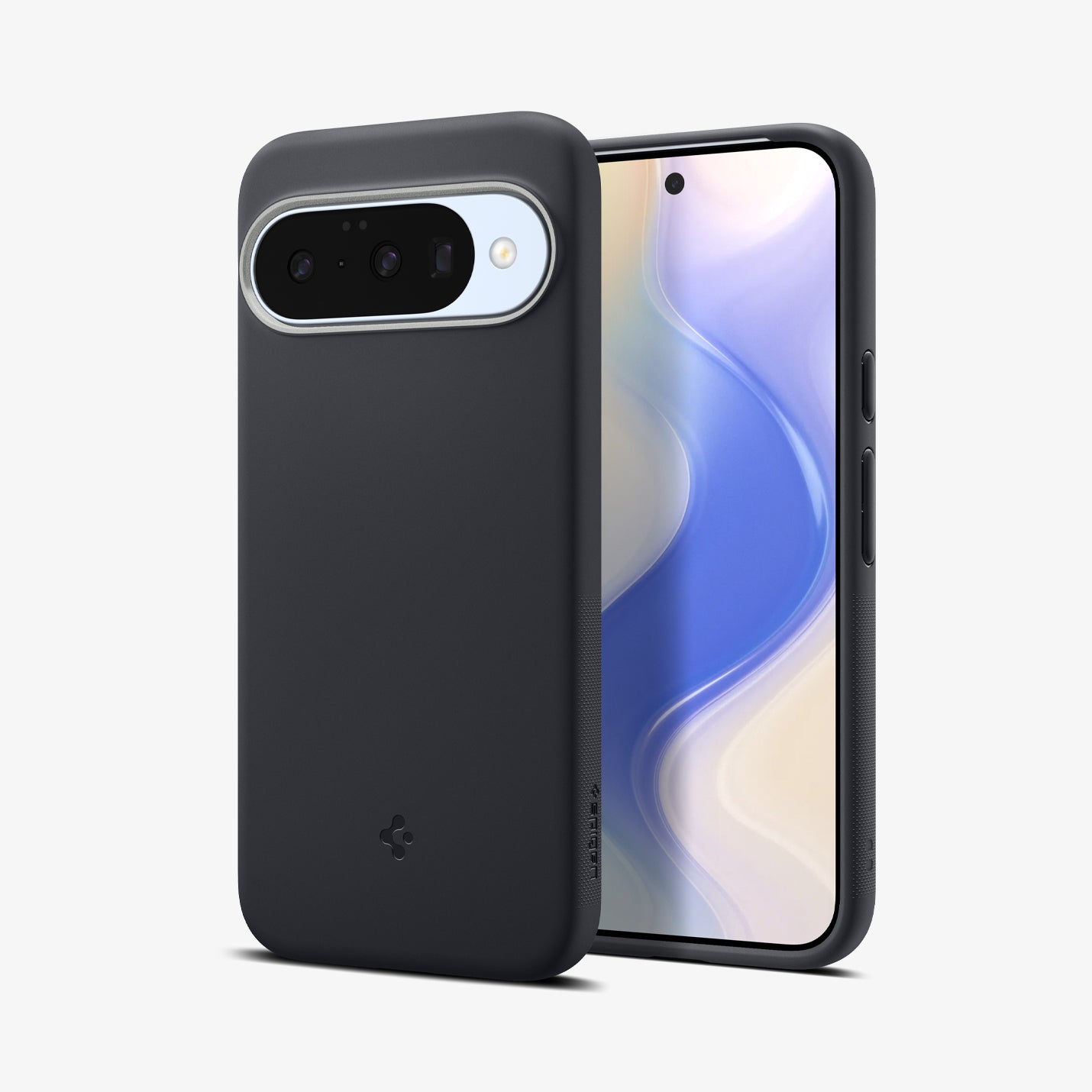 ACS09713 - Pixel 10 Pixel 10 Pro Case Nano Pop (MagFit) in Black Sesame showing the back and front