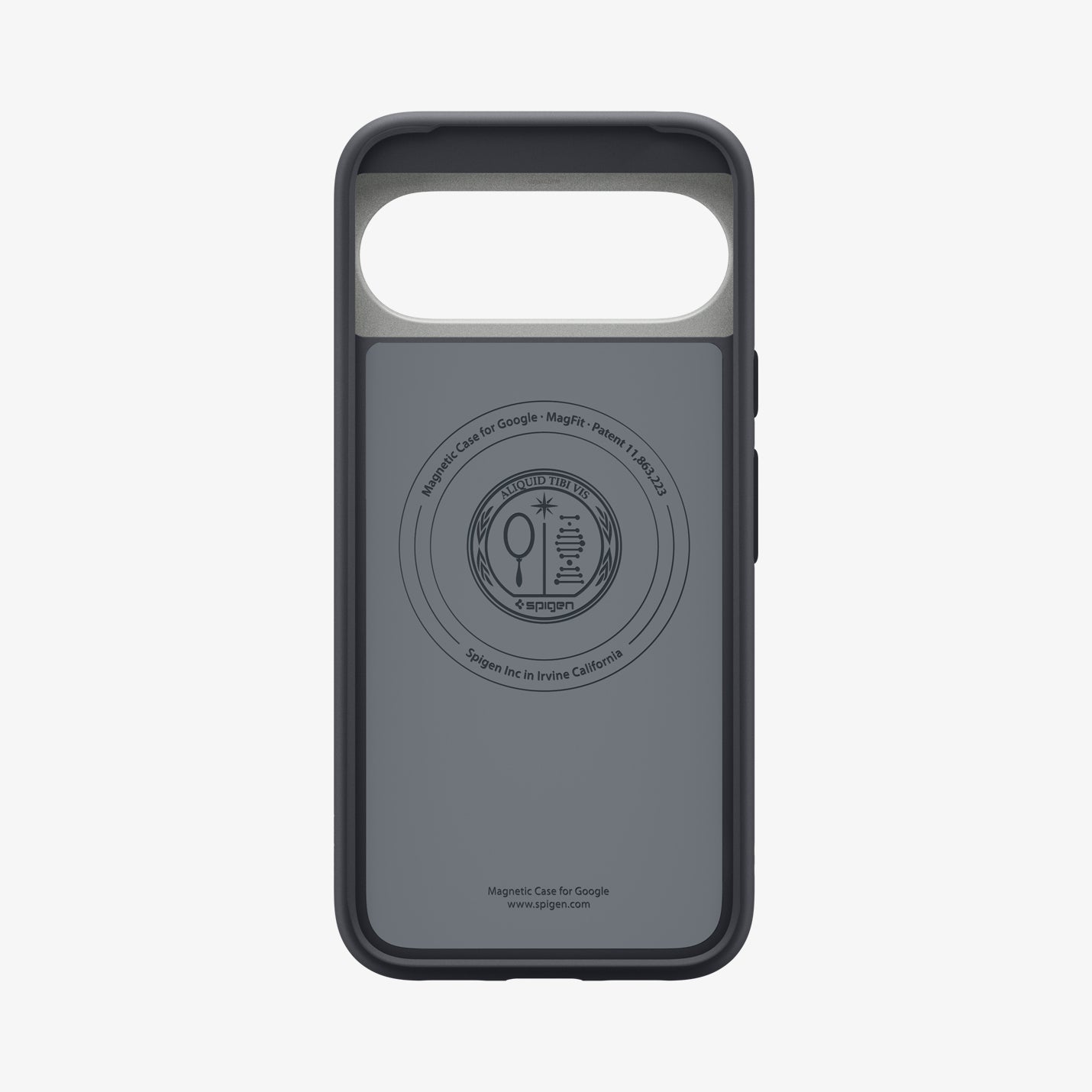 ACS09713 - Pixel 10 Pixel 10 Pro Case Nano Pop (MagFit) in Black Sesame showing the inside of case
