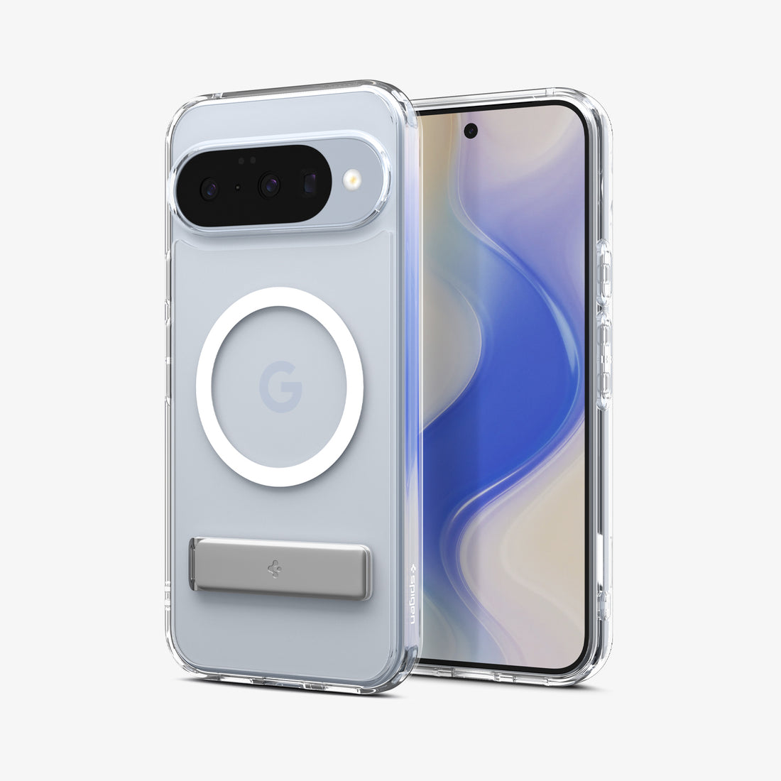 ACS09716 - Pixel 10 / 10 Pro Case Slim Armor Essential S (MagFit) in crystal clear showing the back