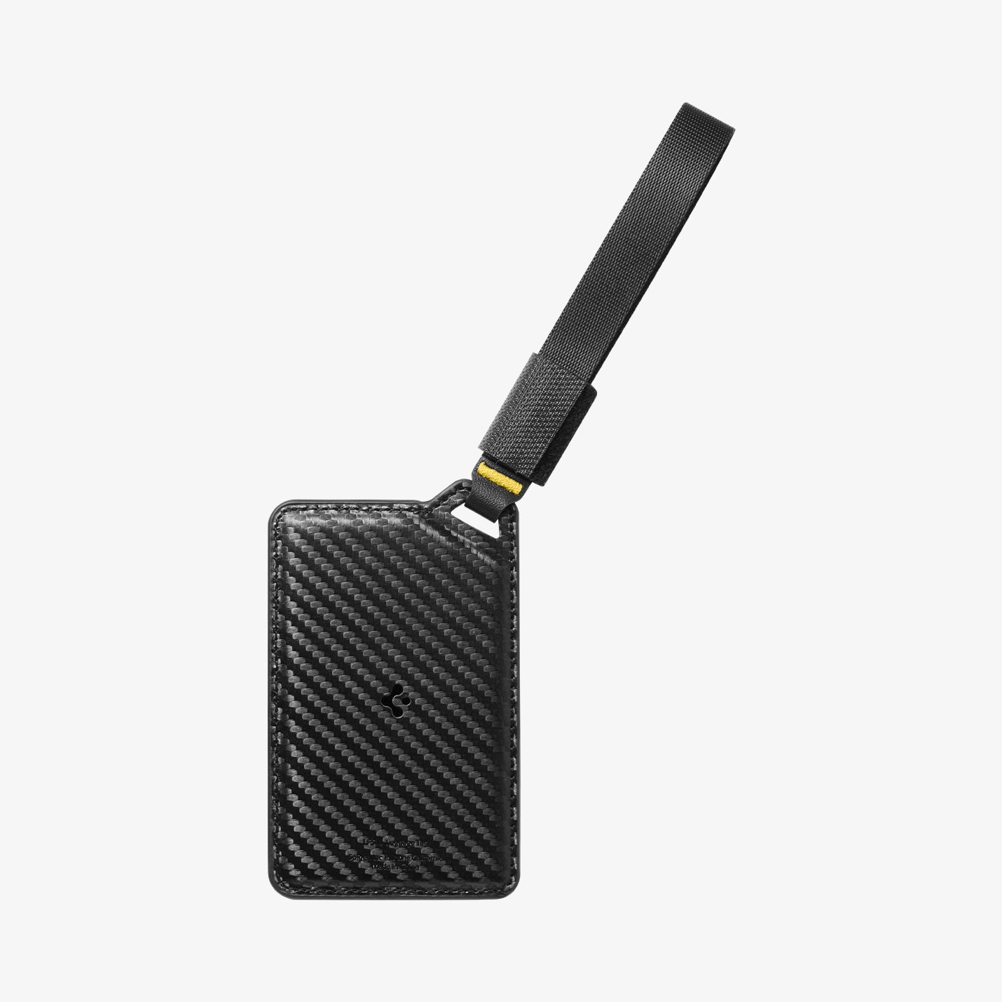 AHP09776 - luggage tag in black showing back