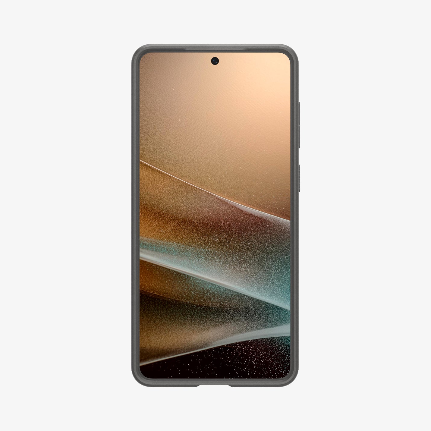 ACS09421 - Galaxy S25 Edge Case Liquid Air in Marble Gray showing the front