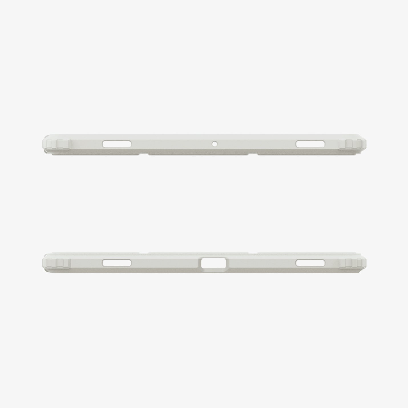 ACS09533 - Galaxy Tab S10 FE Case Ultra Hybrid Pro in Gray showing the top and bottom