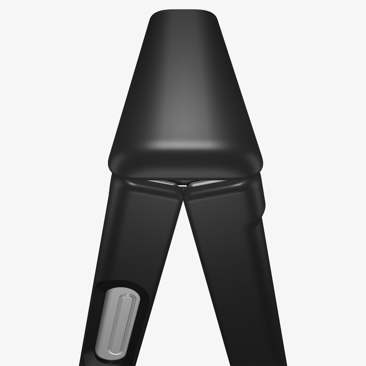 ACS09768 - Galaxy Z Flip 7 Case Air Fit Pro (MagFit) in black showing the hinge zoomed in