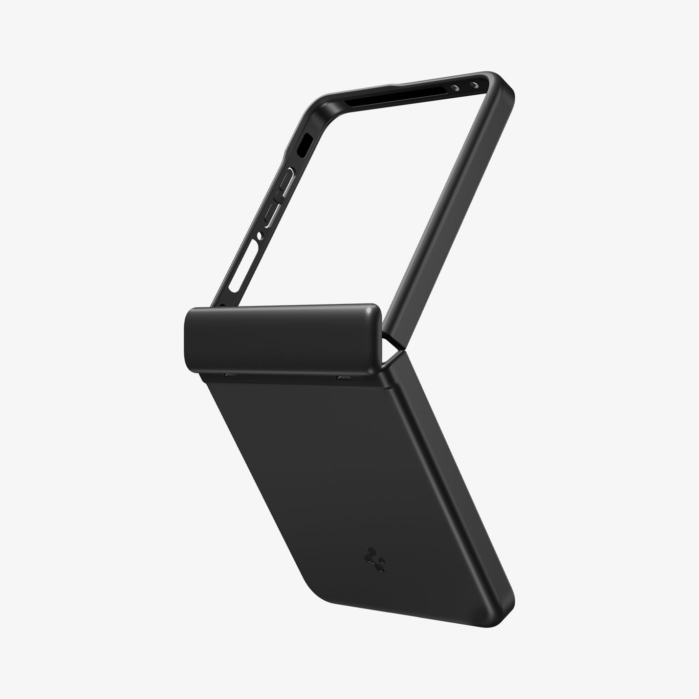 ACS09768 - Galaxy Z Flip 7 Case Air Fit Pro (MagFit) in black showing the back and side