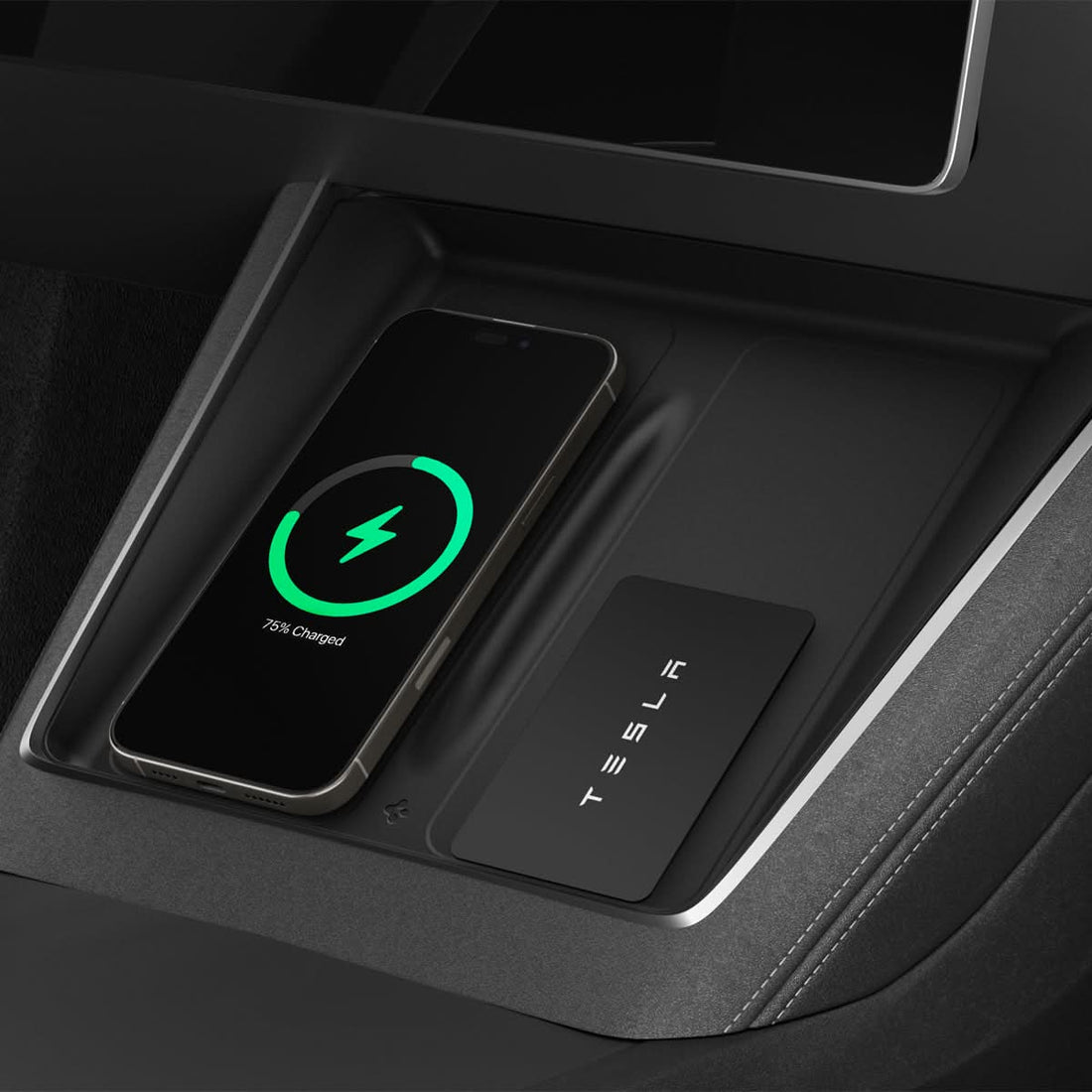 ACP10031 - Model Y (2026) Wireless Charging Pad Cover | TO261JH in Black showing the front