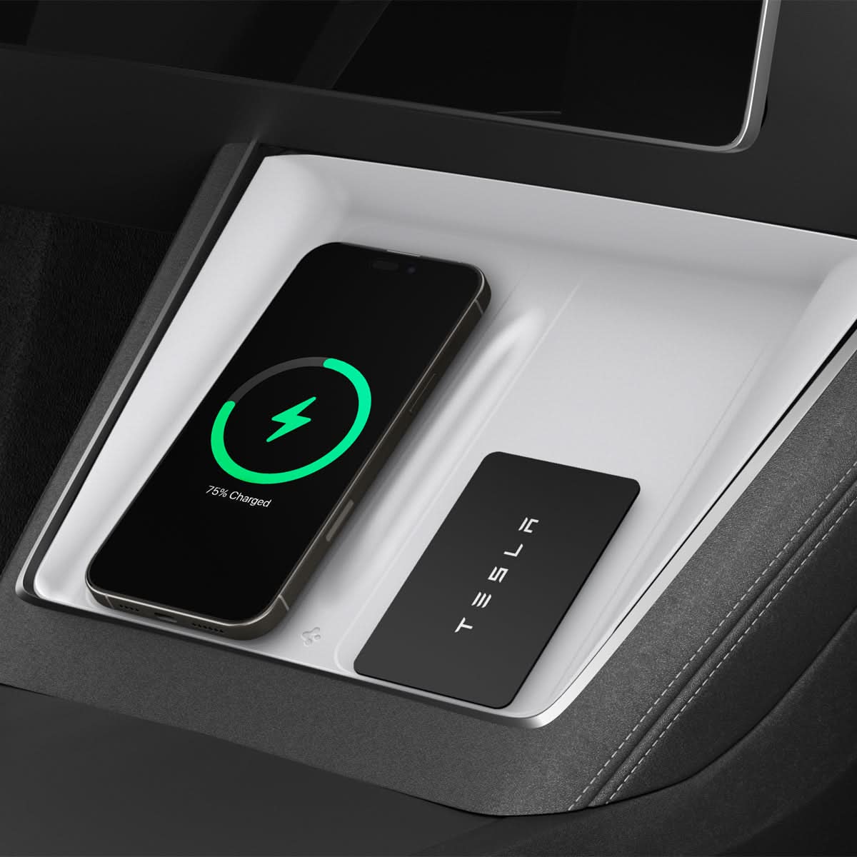 ACP10032 - Model Y (2026) Wireless Charging Pad Cover | TO261JH in White showing the front