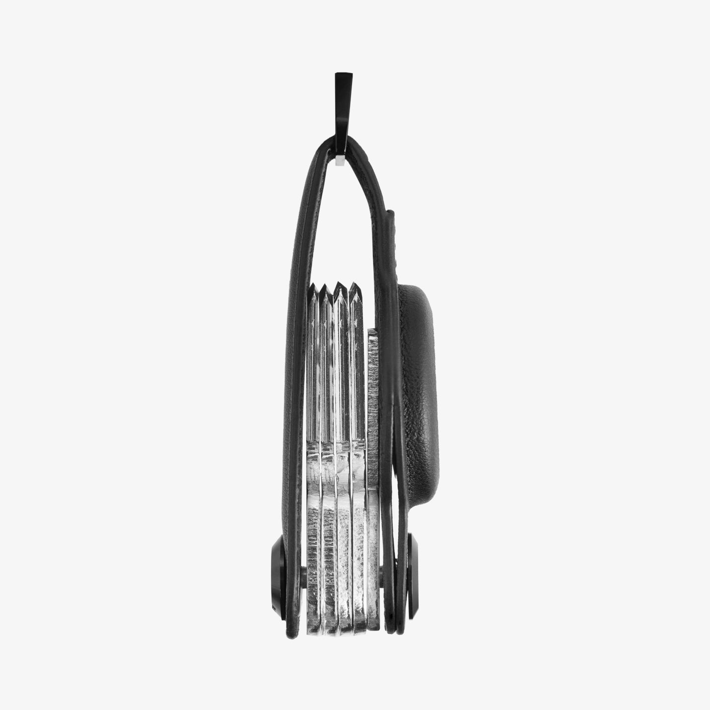 AHP09660 - Apple AirTag Valentinus Pro in Black showing the side