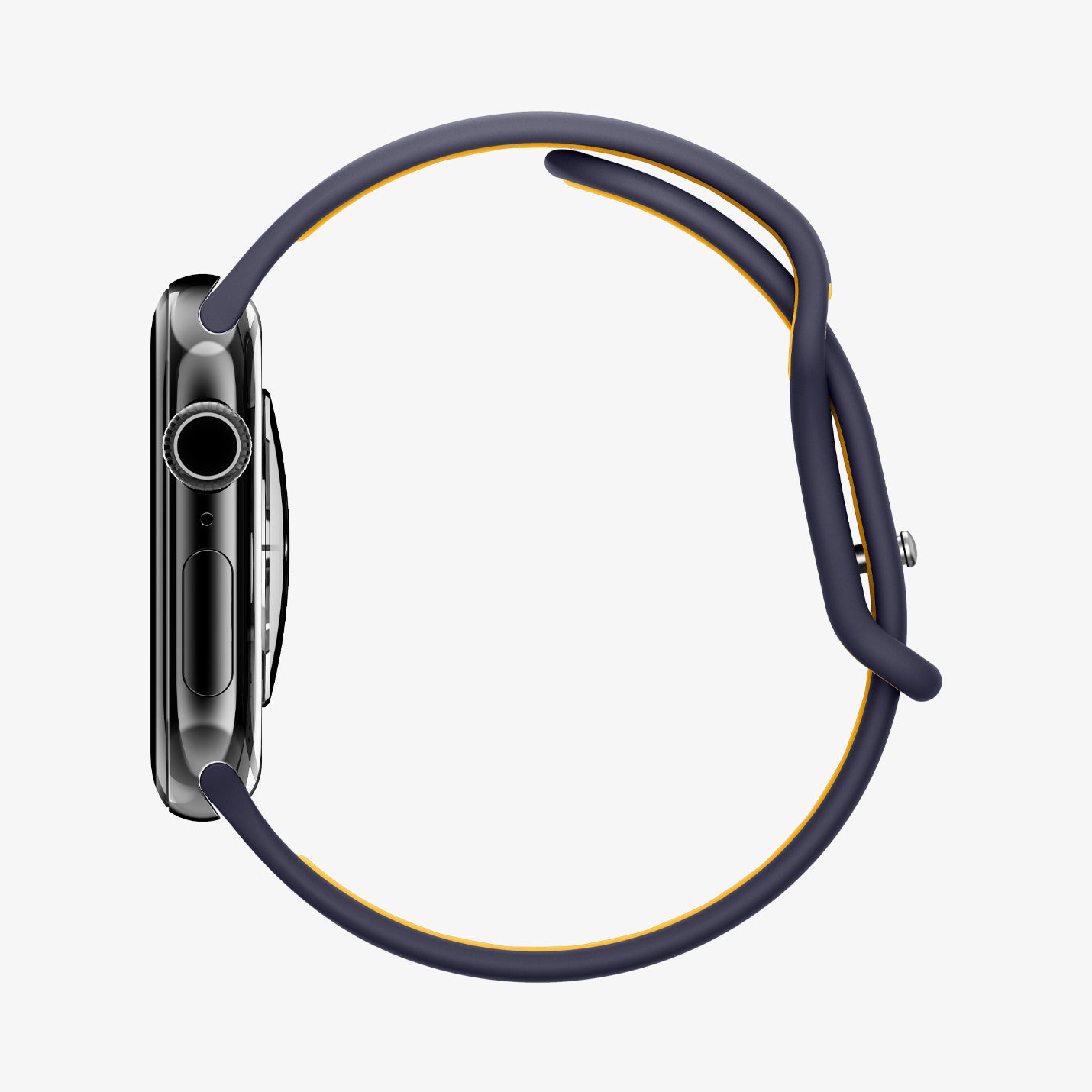 AMP09325 - Apple Watch Series - Nano Pop 42mm in Blueberry Navy showing the side facing left