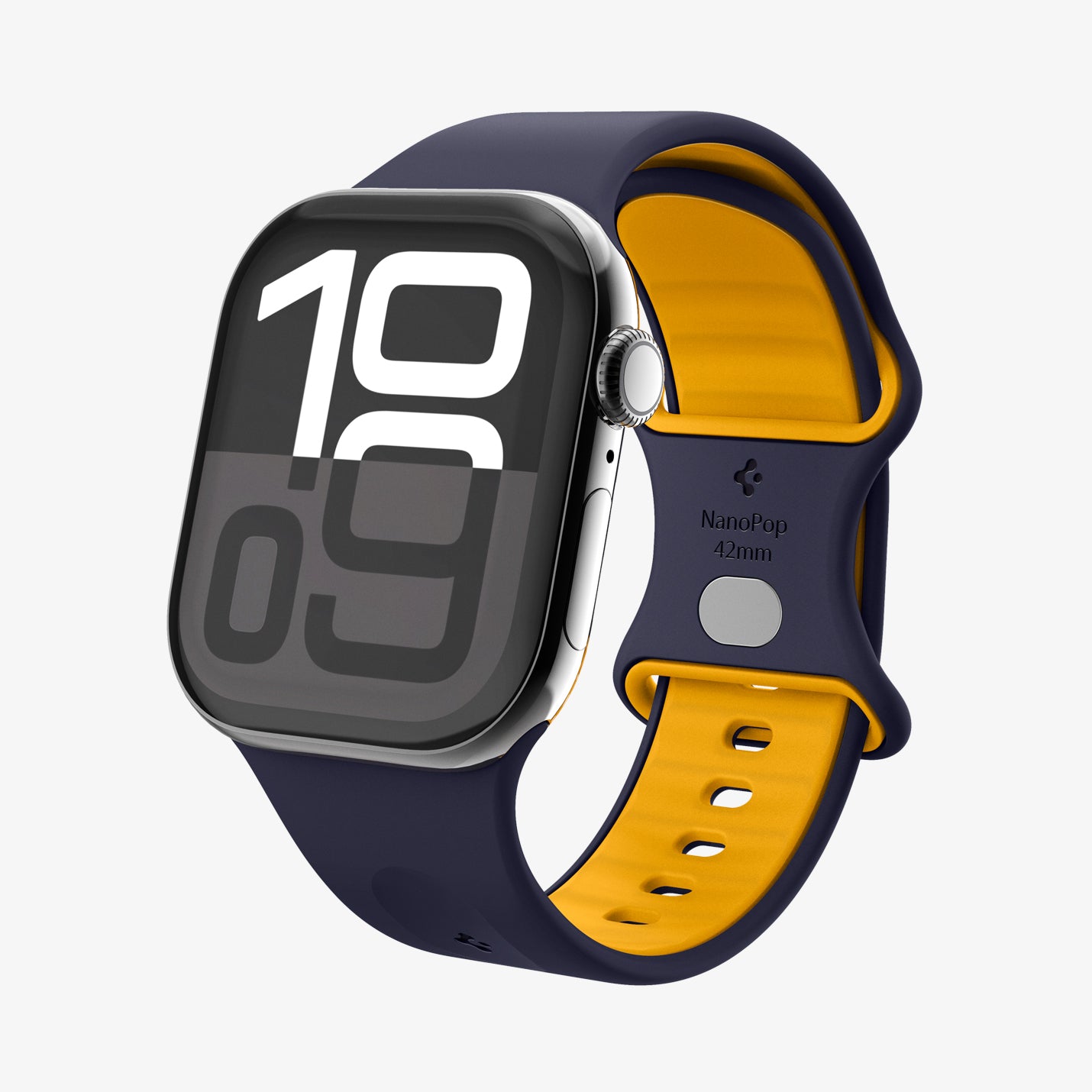AMP09325 - Apple Watch Series - Nano Pop 42mm in Blueberry Navy showing the front and inside.