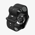 AMP09321 - Apple Watch Series - Nano Pop 46mm in Black Sesame showing the back bottom, strap partially curled up, back of the watch face and partial inner