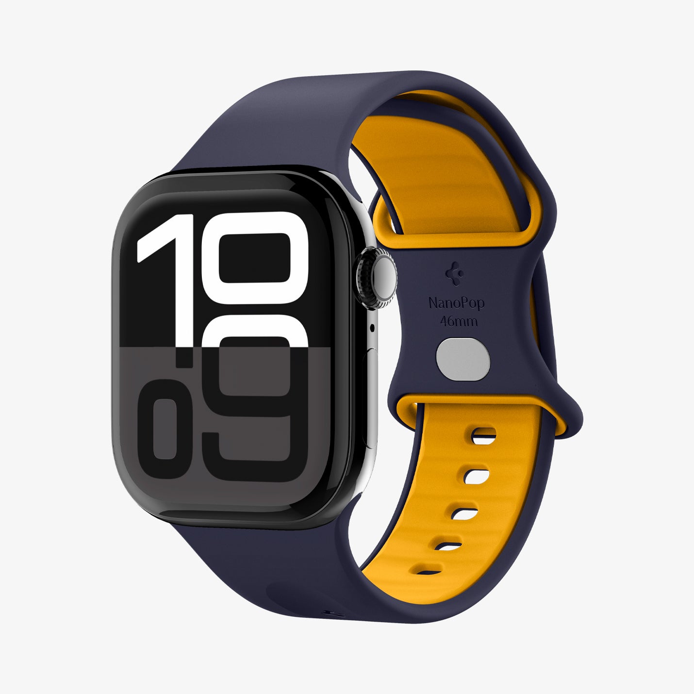 AMP09322 - Apple Watch Series - Nano Pop 46mm in Blueberry Navy showing the front