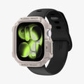 ACS10493 - Apple Watch 10/11 (42mm) Rugged Armor 2 in Dune Beige showing the front and inside of band