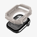 ACS10493 - Apple Watch 10/11 (42mm) Rugged Armor 2 in Dune Beige showing the case hovering above the watch face