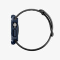 ACS10492 - Apple Watch 10/11 (42mm) Rugged Armor 2 in Navy Blue showing the side