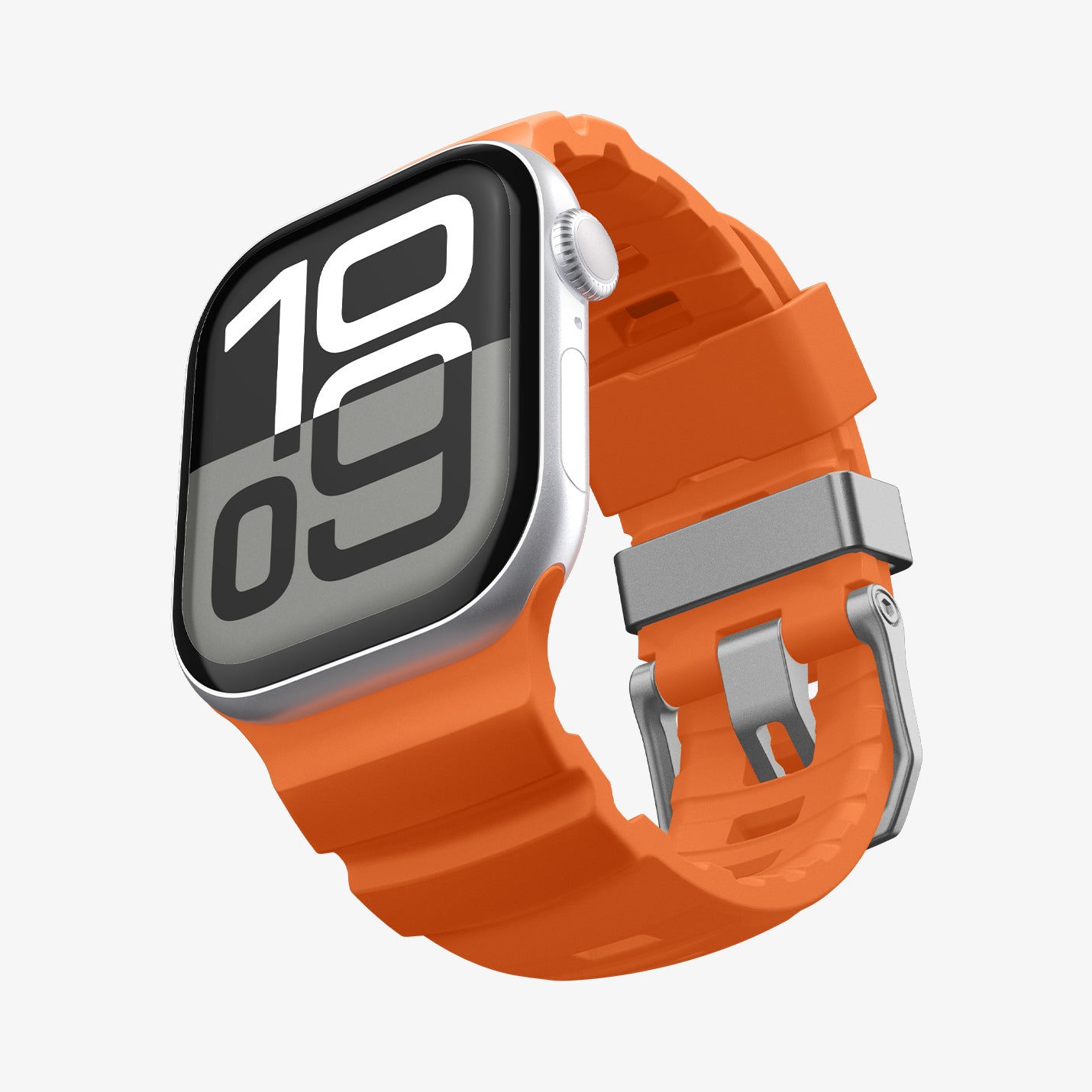 AMP10509 - Apple Watch 10/11 (46mm) WBS2 in Orange showing the front, side, inner side and bottom