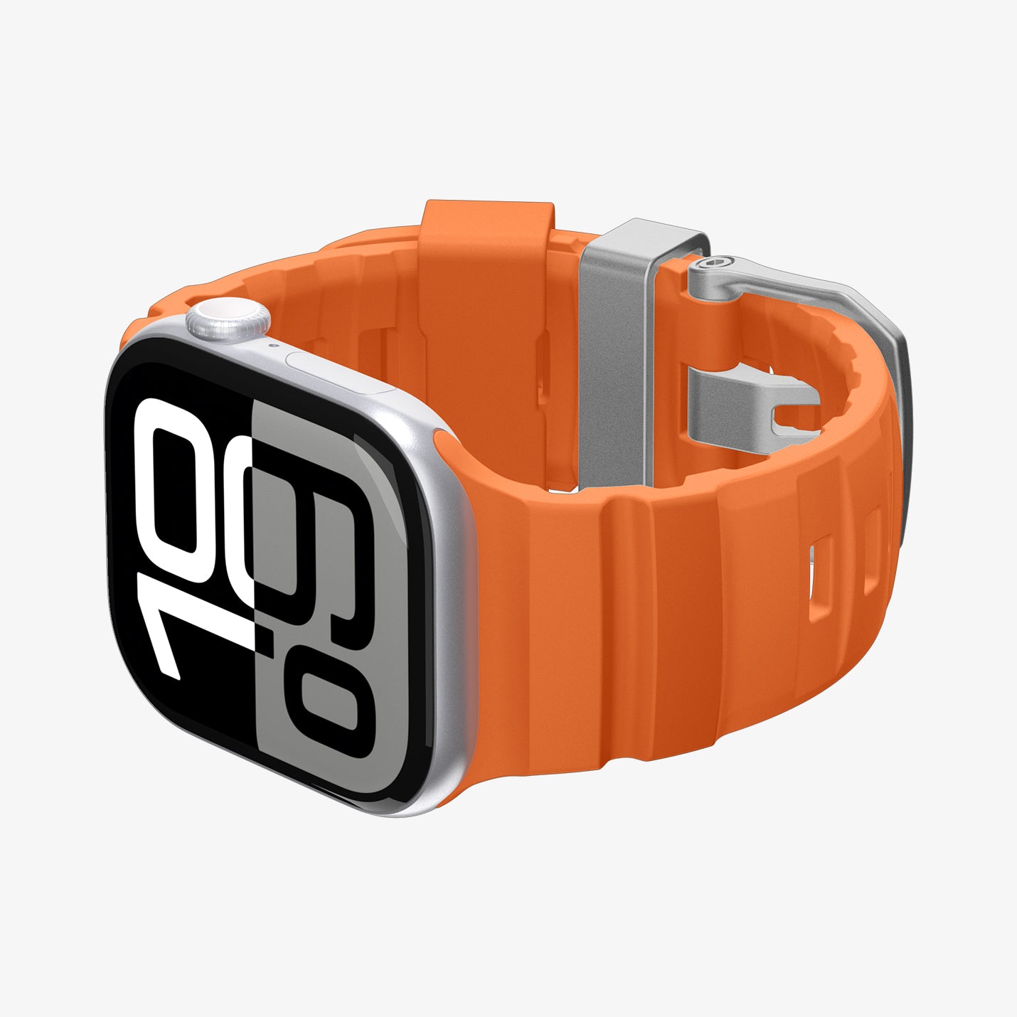 AMP10509 - Apple Watch 10/11 (46mm) WBS2 in Orange showing the front, partial inner band and side
