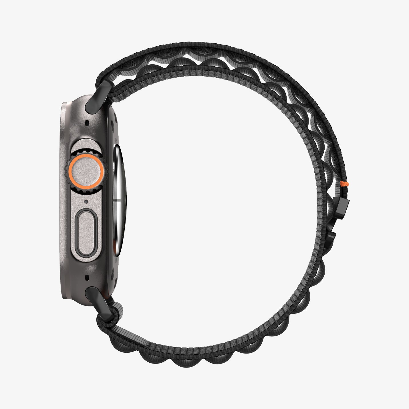 AMP10144 - Apple Watch Ultra (49mm) WBF1 in Black showing the side