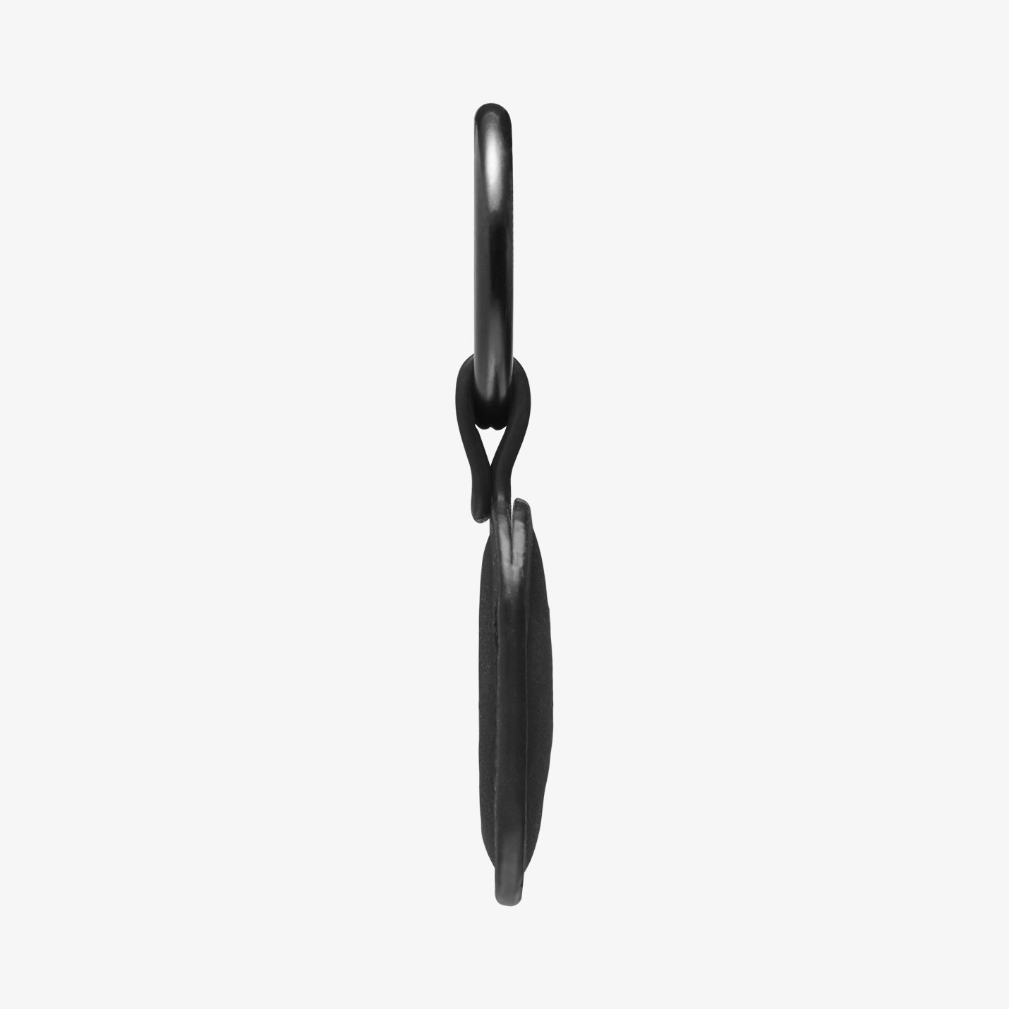 ACS09750 - AirTag Holder Keychain | AT200 in Black showing the side