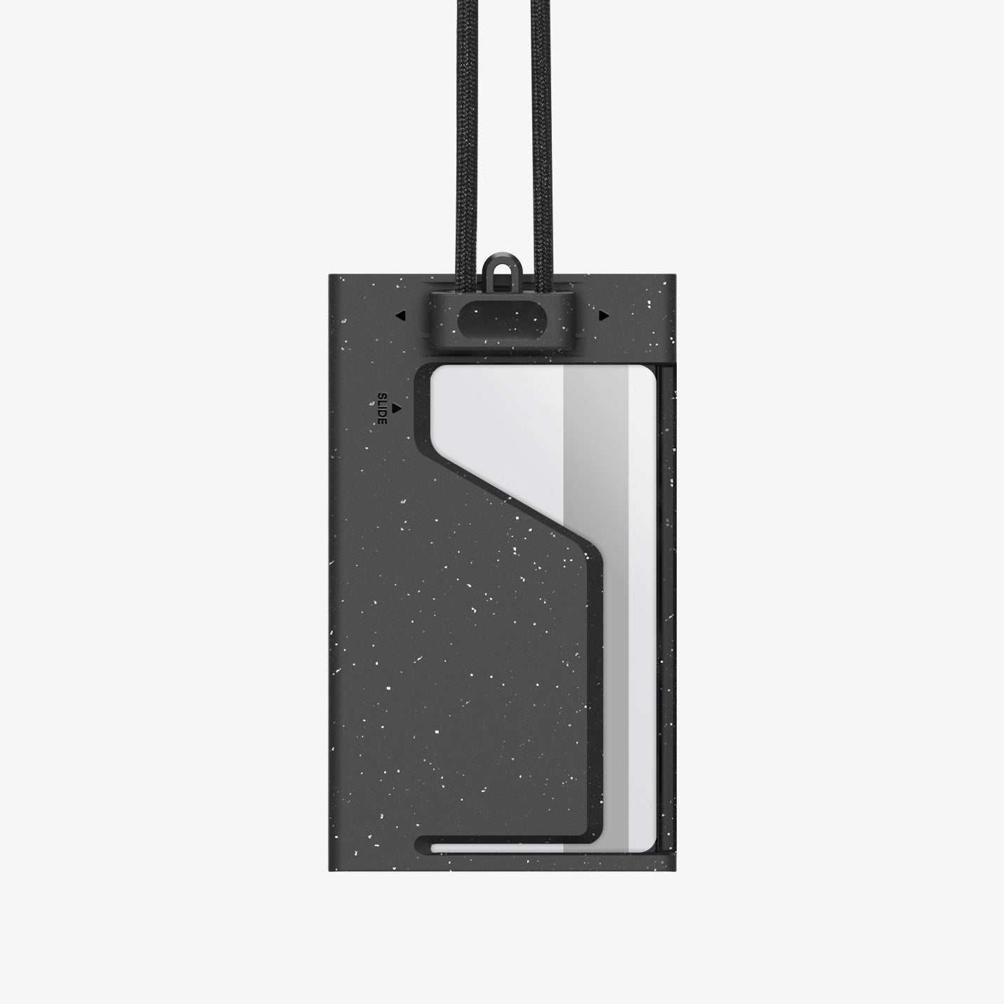 AFA08860 - Badge Holder MagSlide in Black showing the back