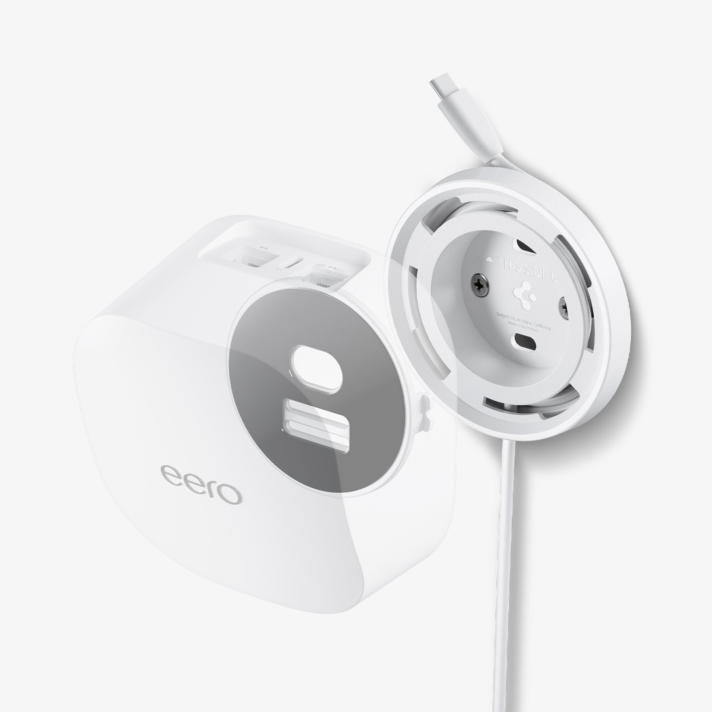 AMP09409 - Eero 6 Mount | ER110 in White showing the inner
