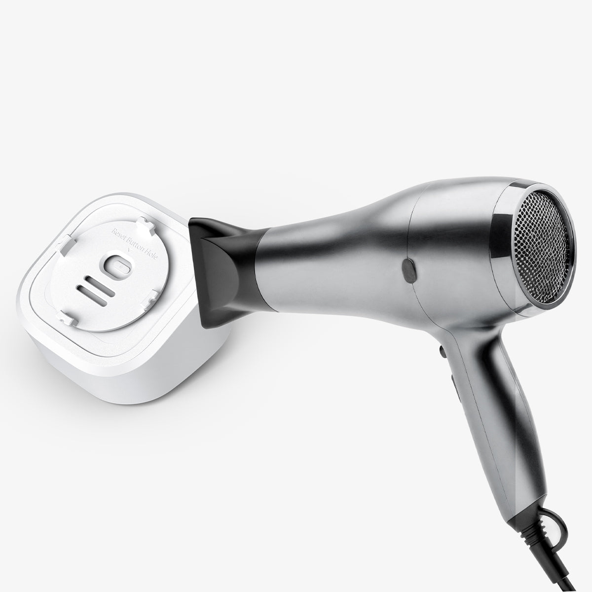 AMP09409 - Eero 6 Mount | ER110 in White showing applying heat to remove the bracket