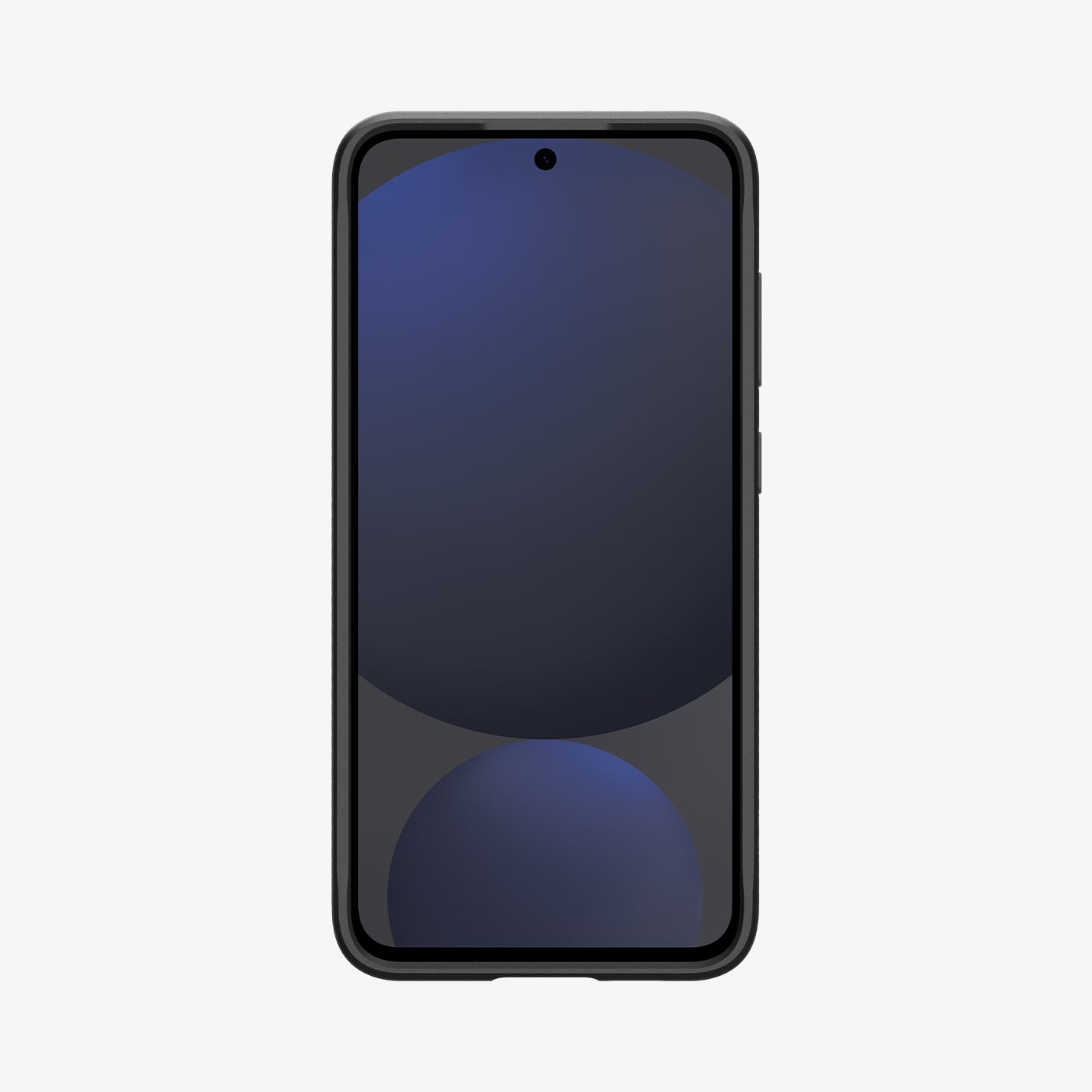 ACS08578 - Galaxy S24 FE Case Rugged Armor in Matte Black showing the front