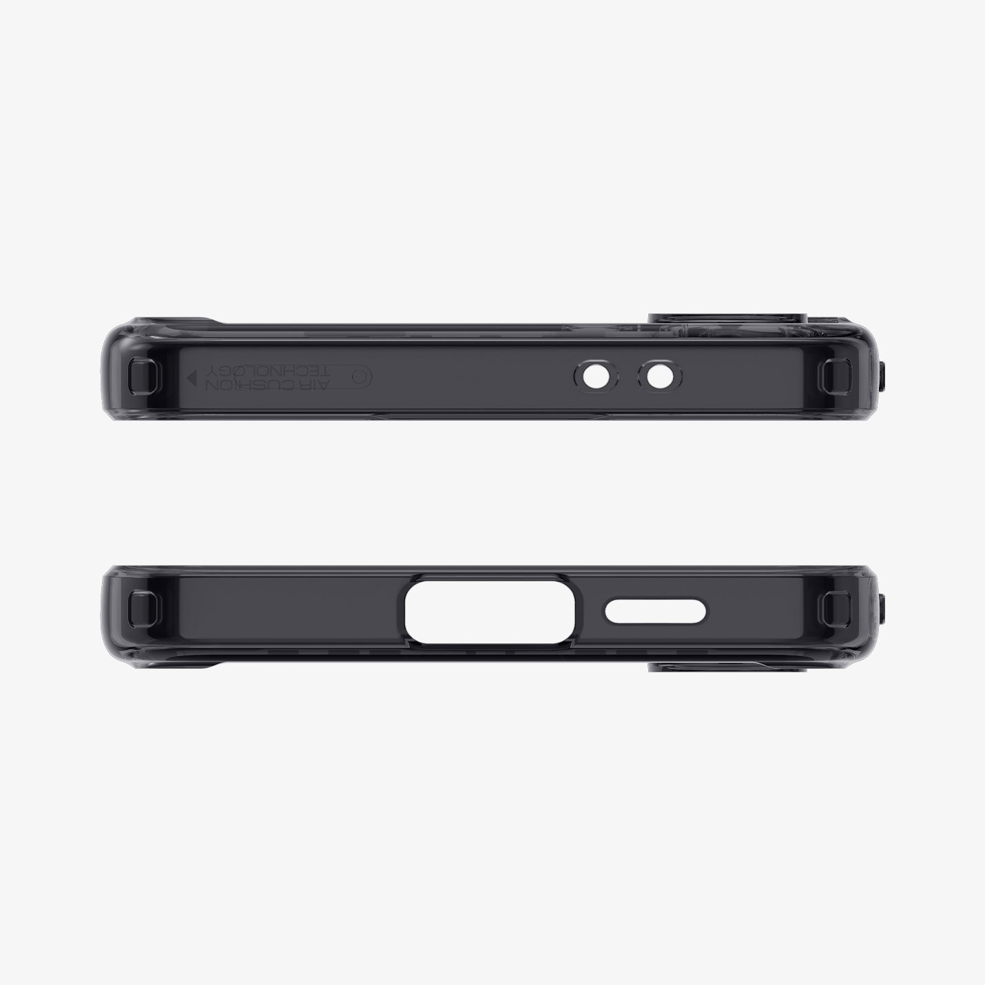 ACS08621 - Galaxy S24 FE Case Ultra Hybrid Zero One in Zero One showing the top and bottom
