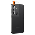 AGL07434 - Galaxy S24 Plus Optik Pro EZ Fit Lens Protector in Gray showing the camera lens tray protector attached to the device