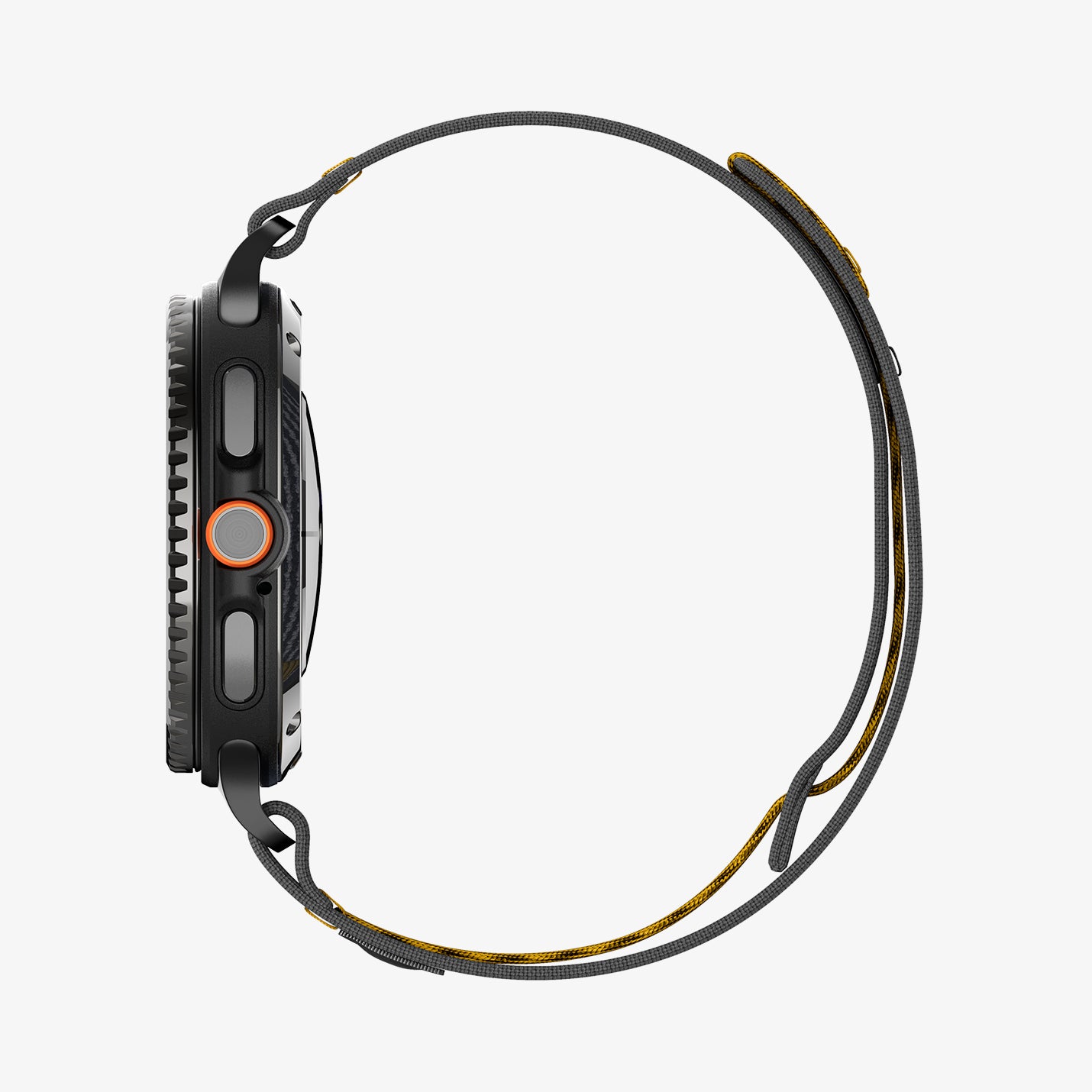 AMP10111 - Galaxy Watch 8 Series Athlex Air in Active Black showing the side