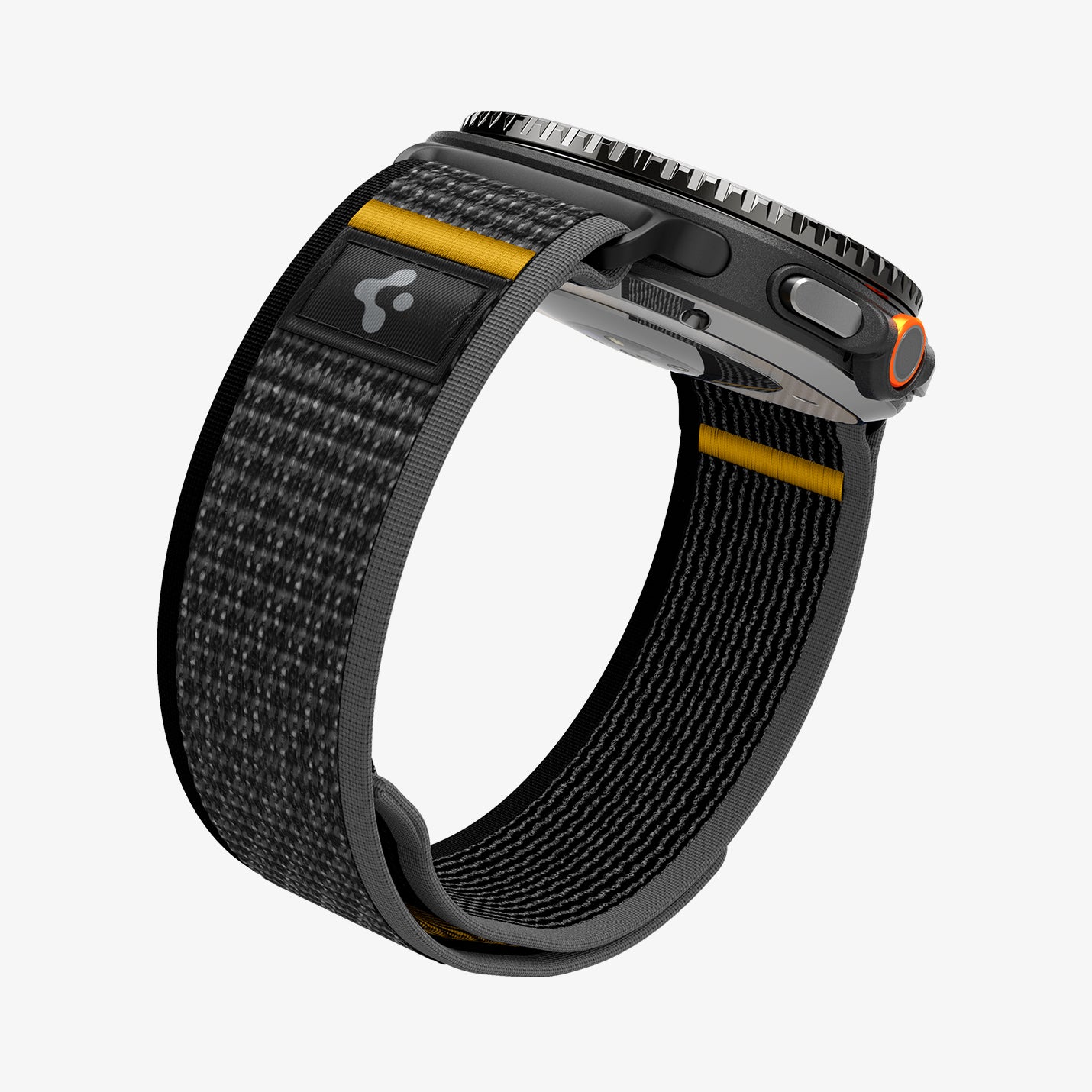 AMP10111 - Galaxy Watch 8 Series Athlex Air in Active Black showing the front, partial sides, inner side and bottom