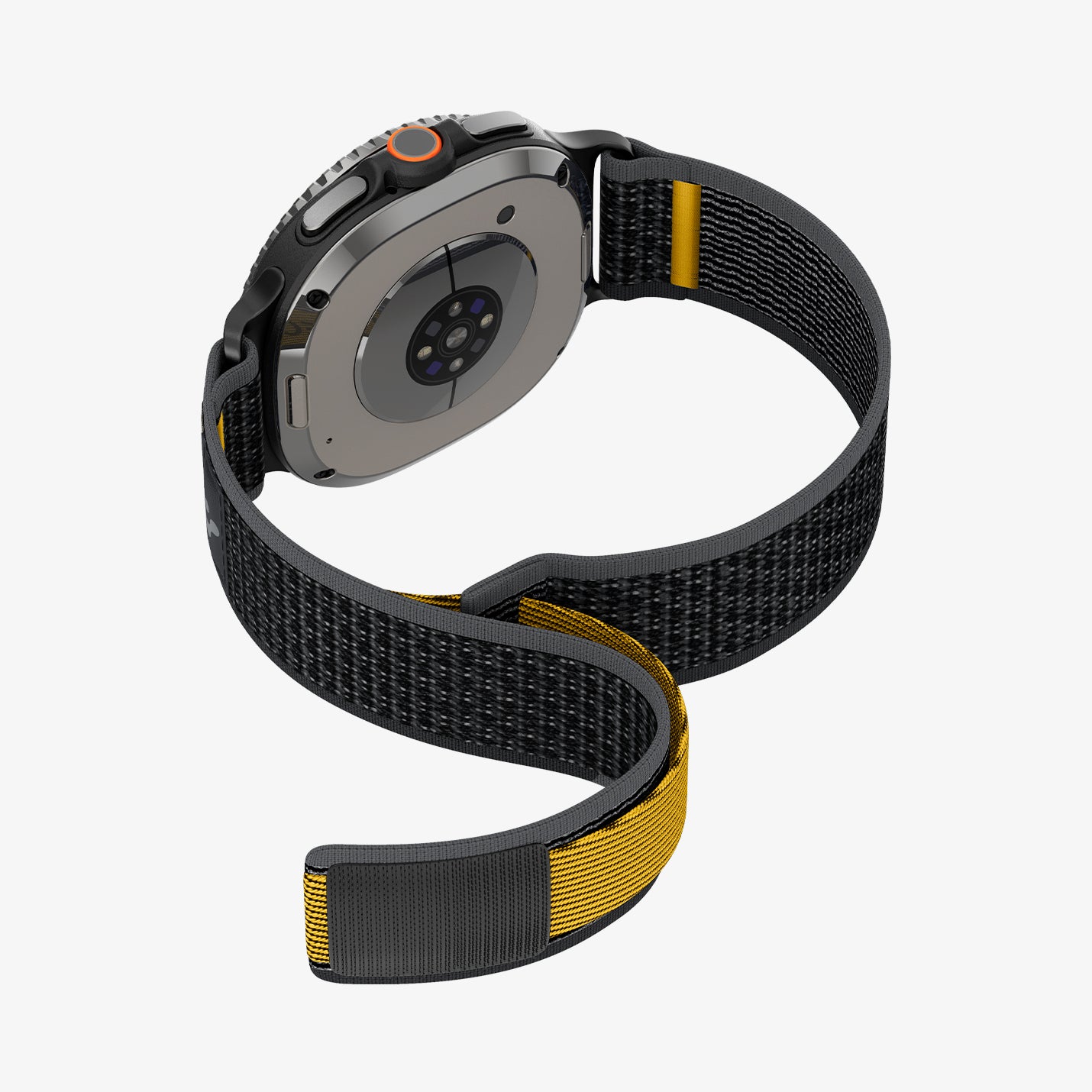 AMP10111 - Galaxy Watch 8 Series Athlex Air in Active Black showing the back, partial sides, inner side and bottom