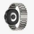 AMP10122 - Galaxy Watch 8 Series Modern Fit Titanium showing the back, partial inner side of the strap and bottom