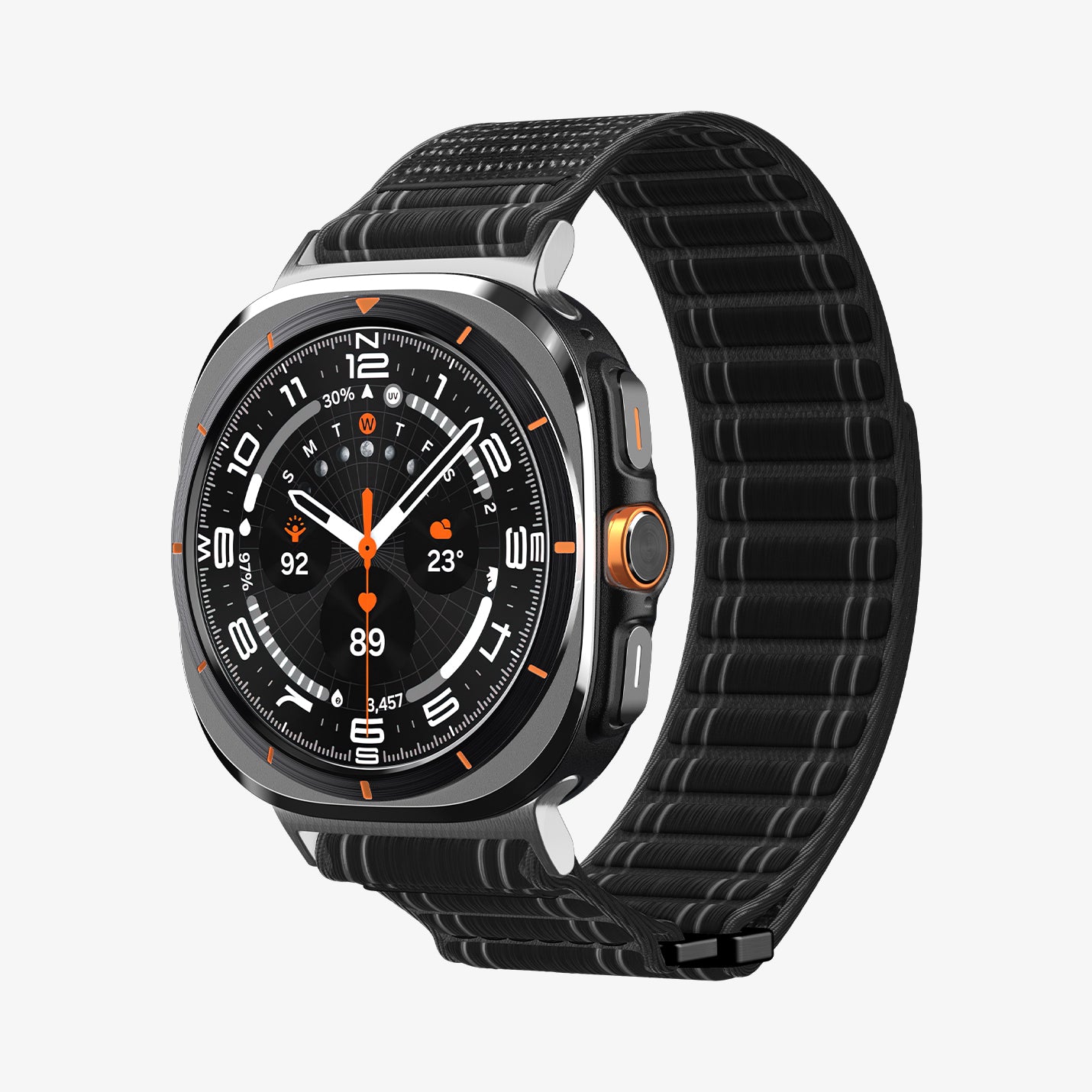 AMP10146 - Galaxy Watch Ultra WBF0 in black showing the front, sides, and inner bottom