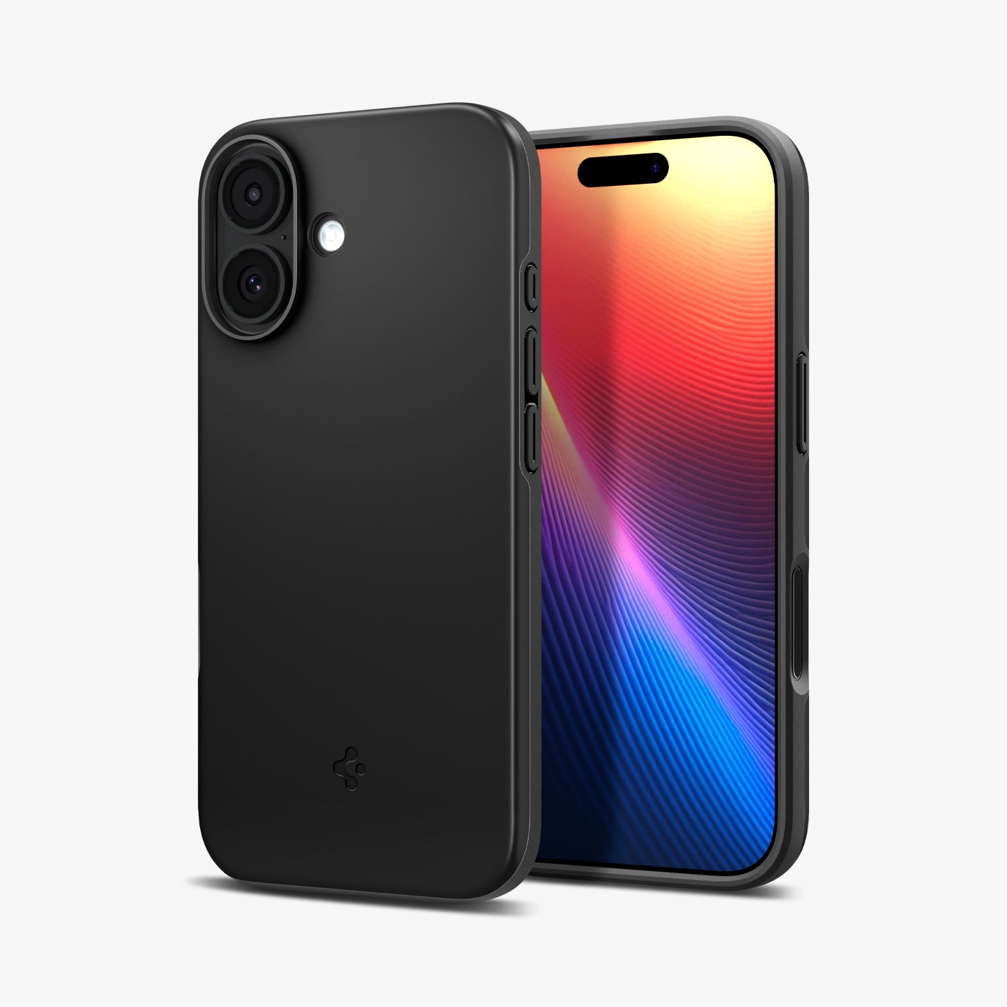 ACS09969 - iPhone 17 Thin Fit (MagFit) in Black showing the back, partial front and sides