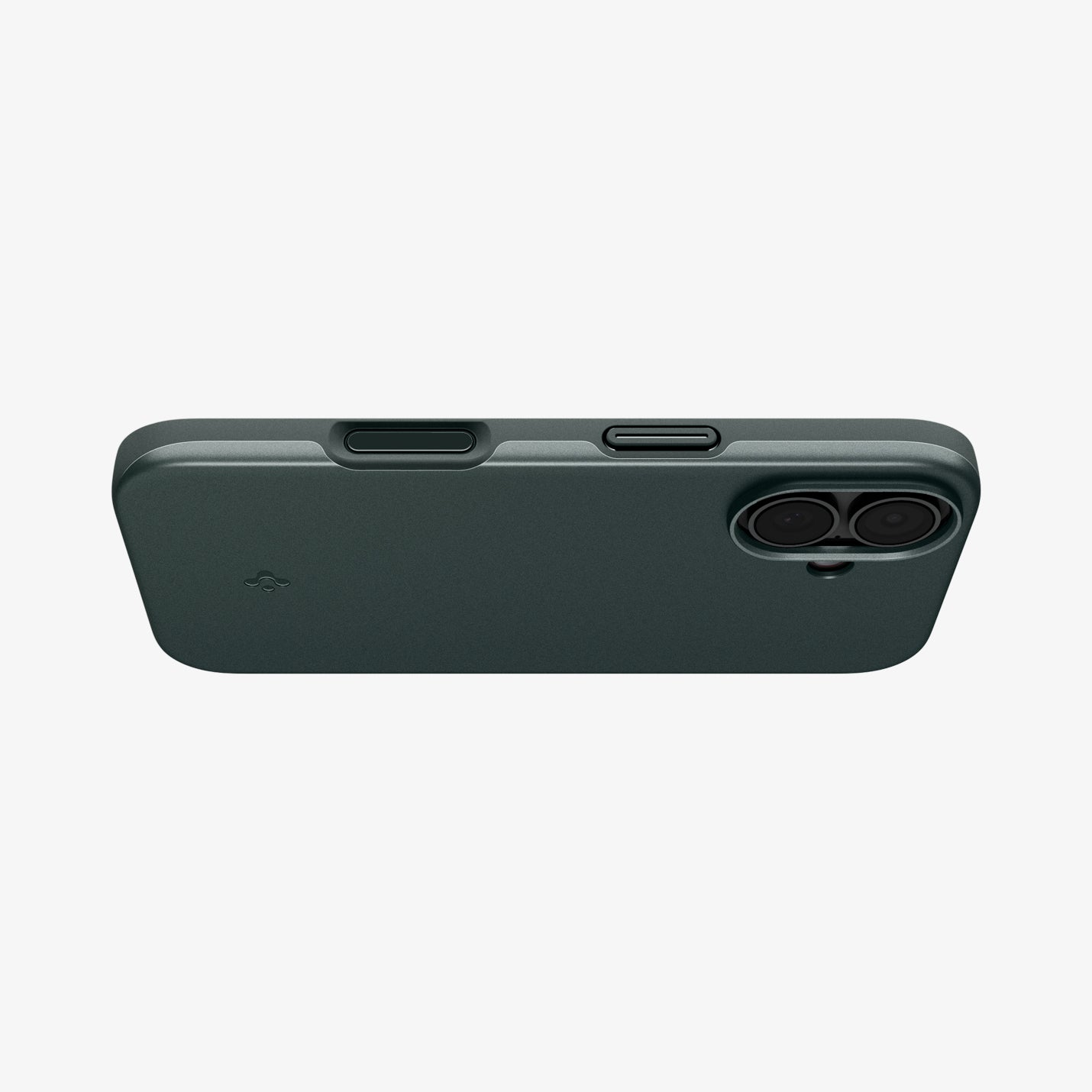 ACS09970 - iPhone 17 Thin Fit (MagFit) in Abyss Green showing the bottom of case