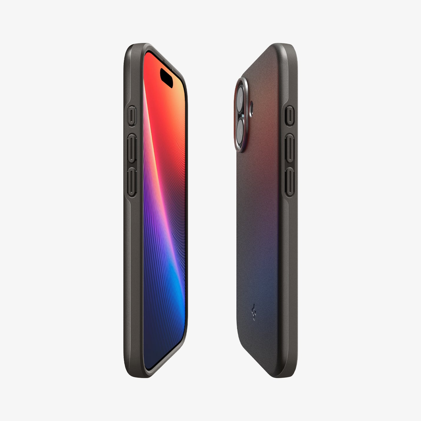 ACS09971 - iPhone 17 Thin Fit (MagFit) in Gunmetal showing the partial back, partial front, and sides