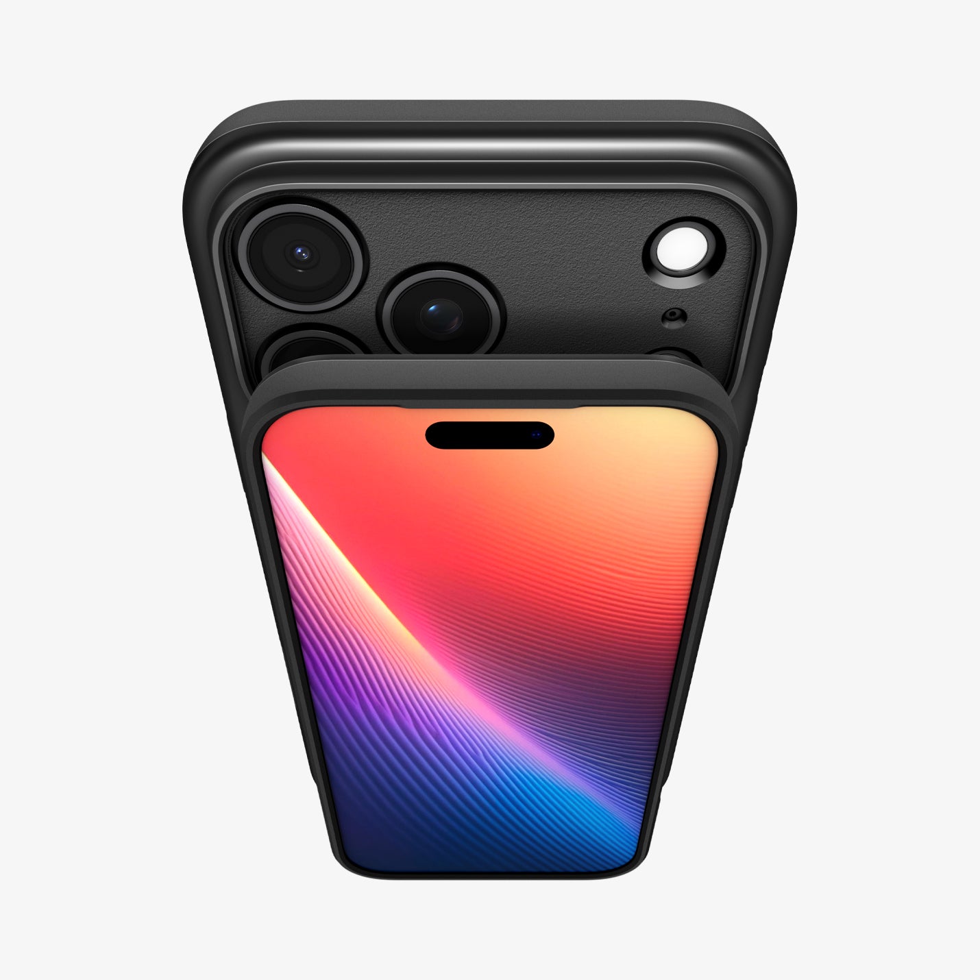 ACS09934 - iPhone 17 Pro Thin Fit (MagFit) in black showing front and back part with camera