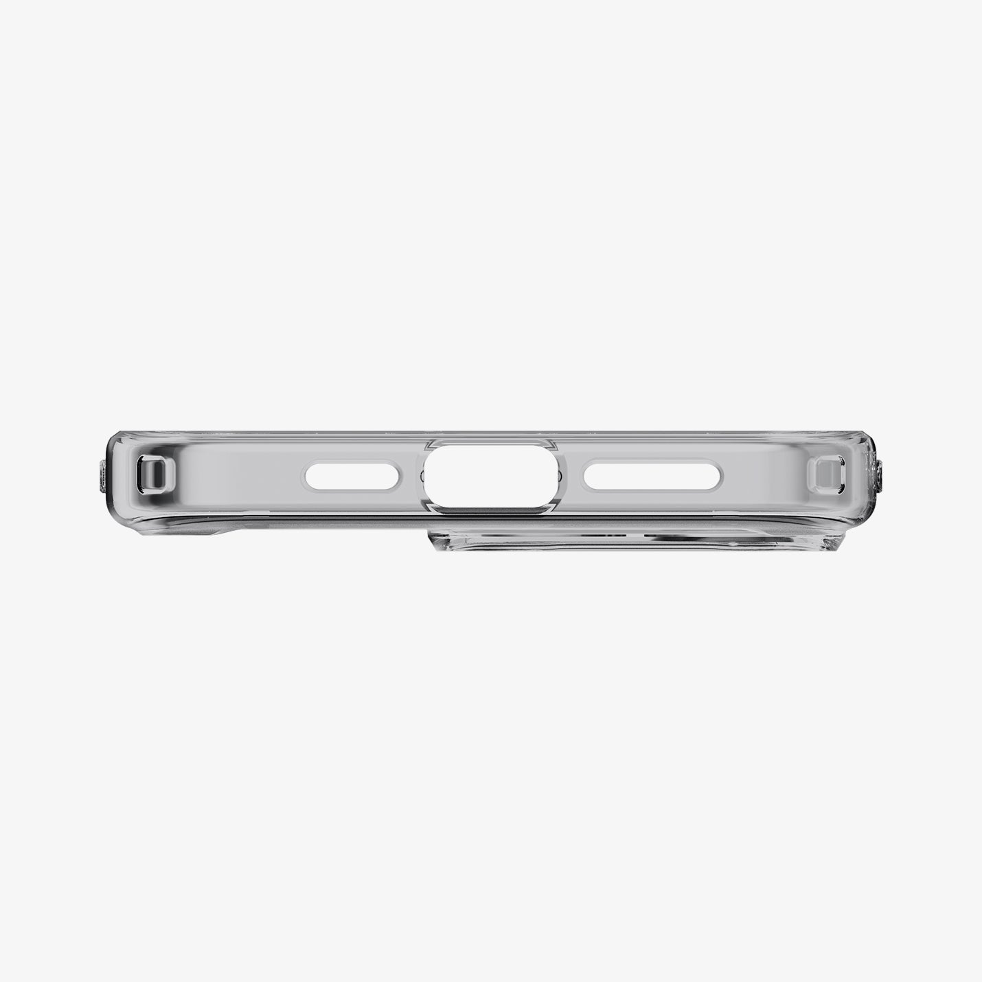 ACS07213 - iPhone 15 Pro Case Ultra Hybrid in Space Crystal showing the bottom